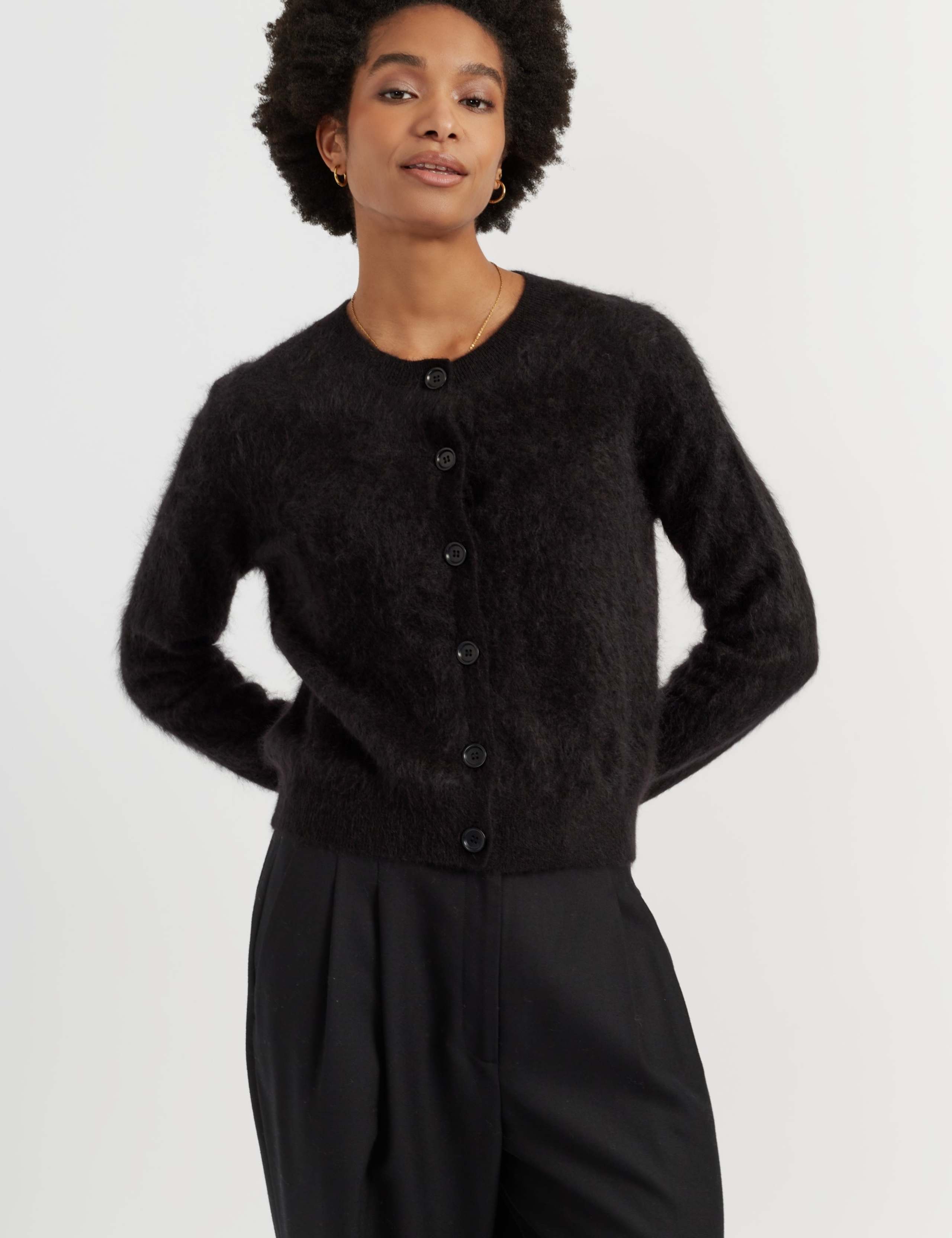 Pure Merino Wool Button Through Cardigan 4 of 4