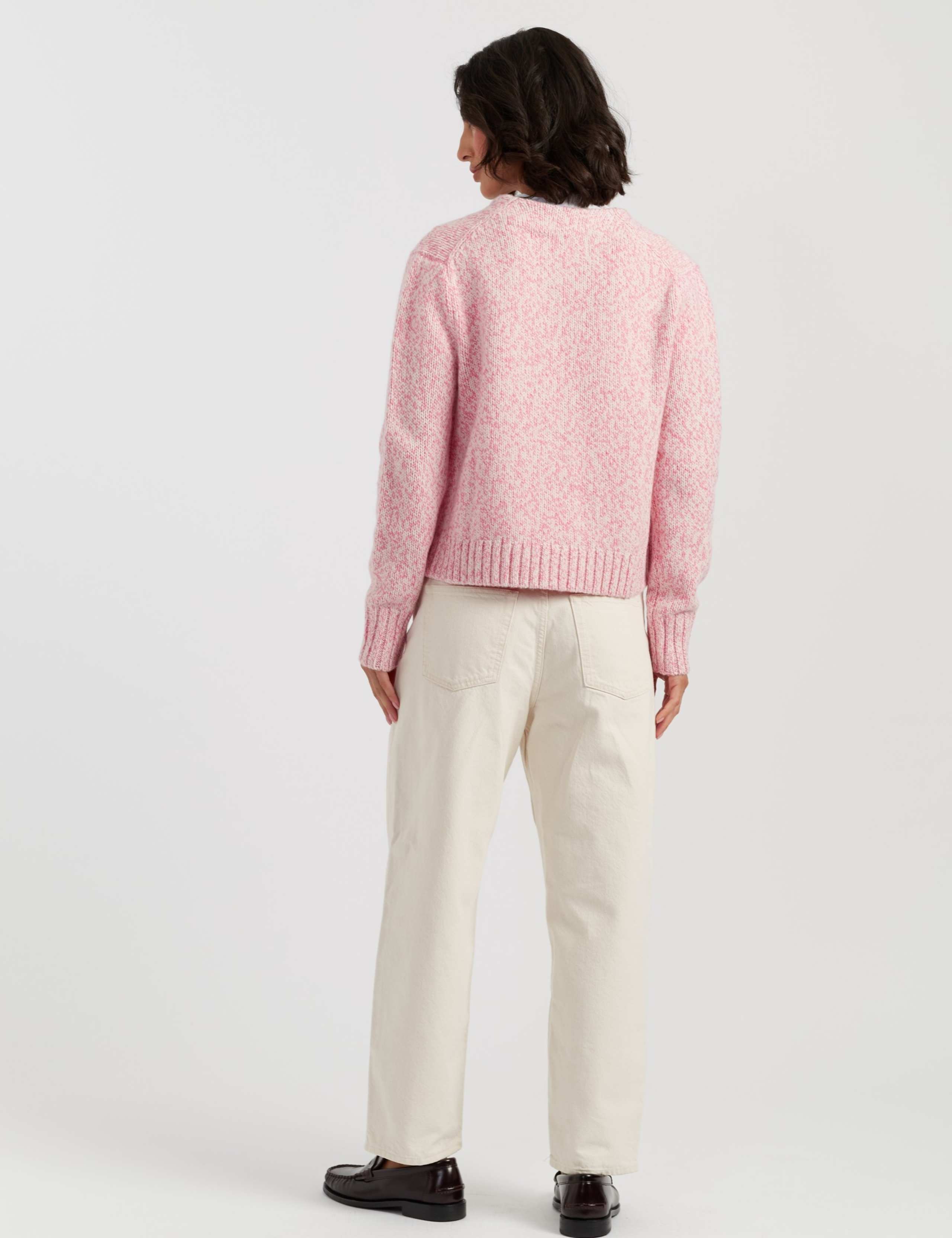 Pure Merino Wool Heart V-Neck Cardigan 3 of 3