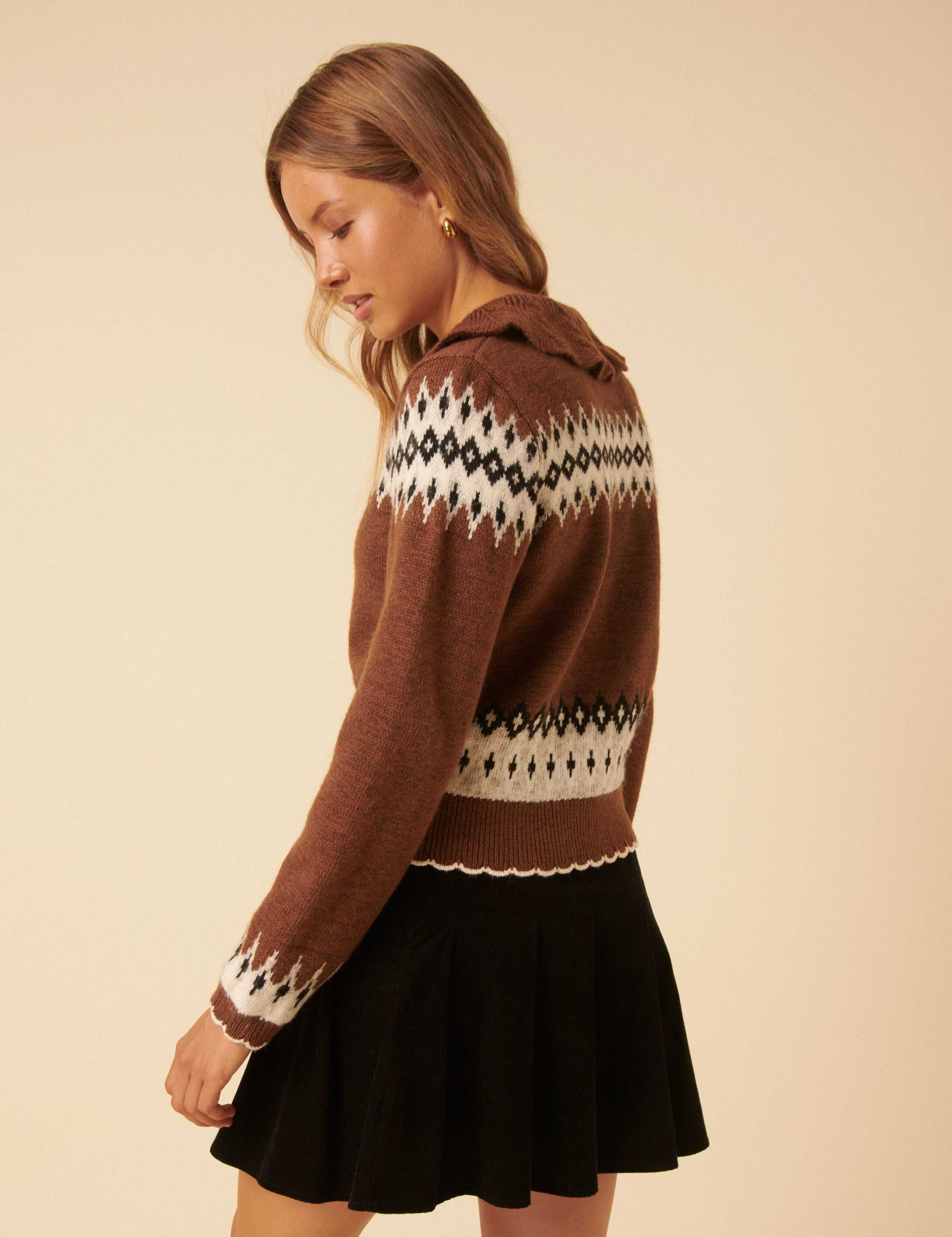 Cotton Rich Fair Isle Cardigan 3 of 5