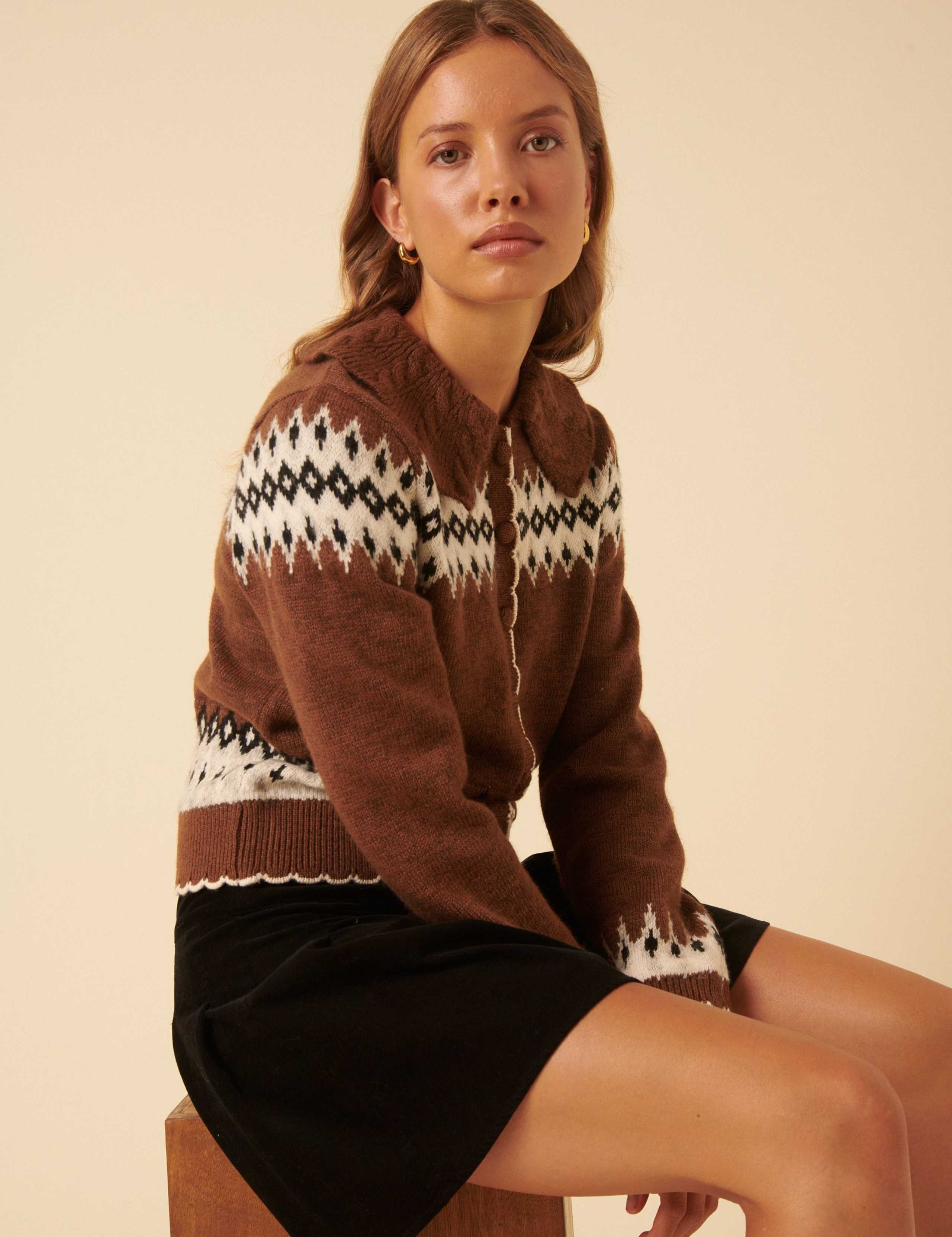 Cotton Rich Fair Isle Cardigan 5 of 5