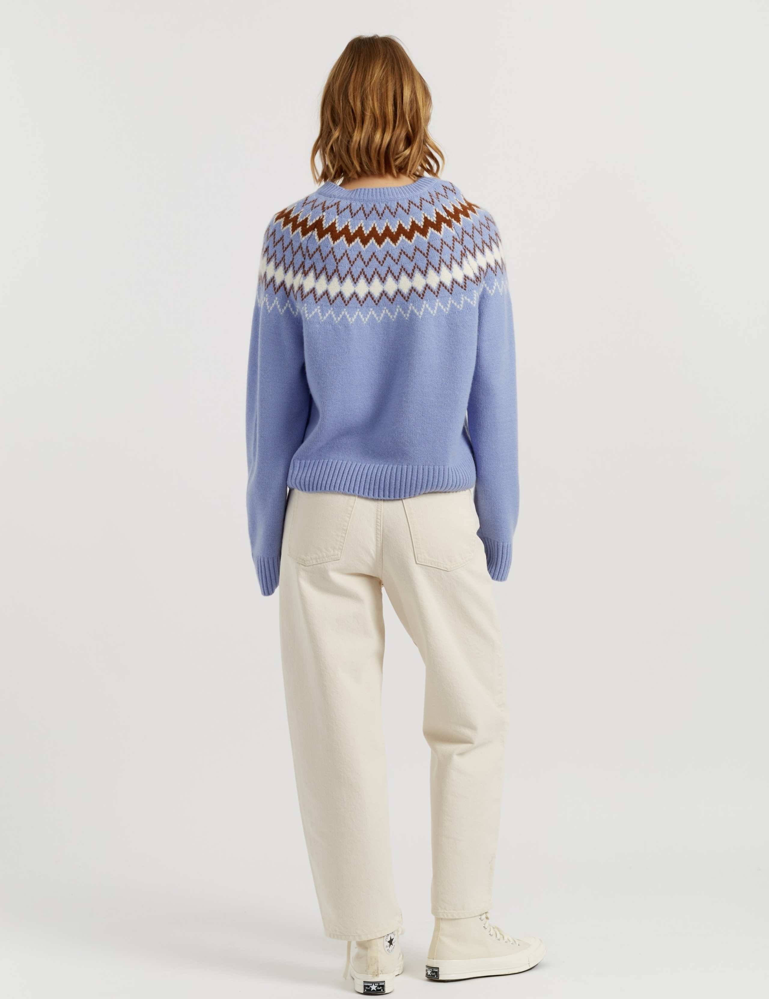 Wool With Cashmere Fair Isle Textured Jumper 4 of 4