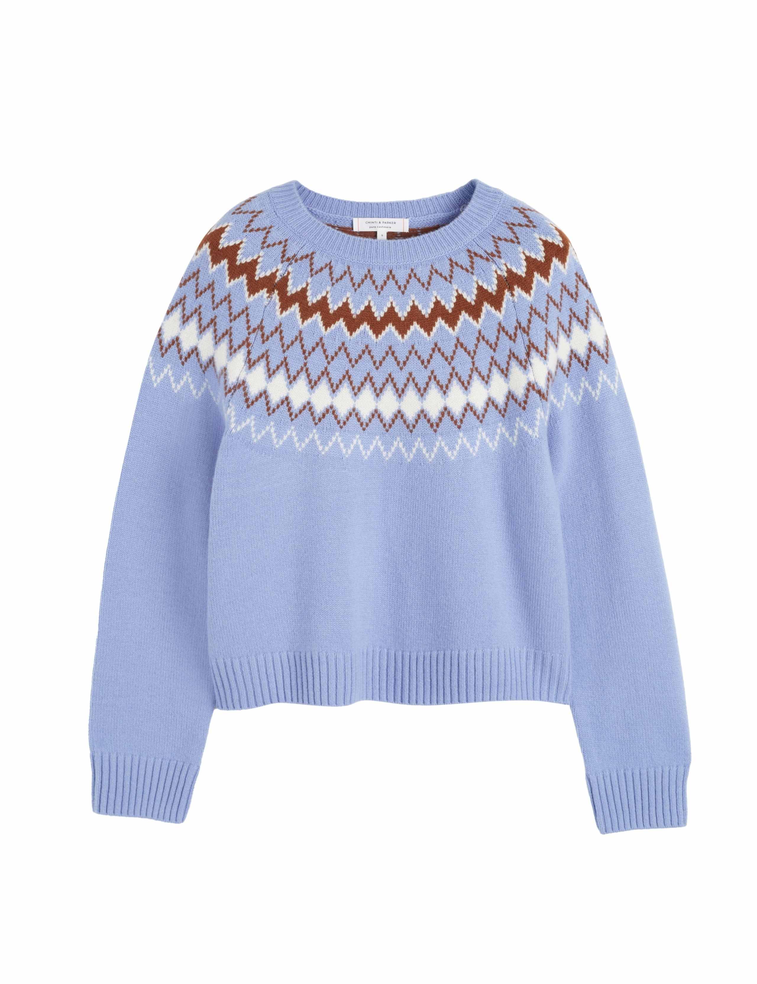 Wool With Cashmere Fair Isle Textured Jumper 2 of 4
