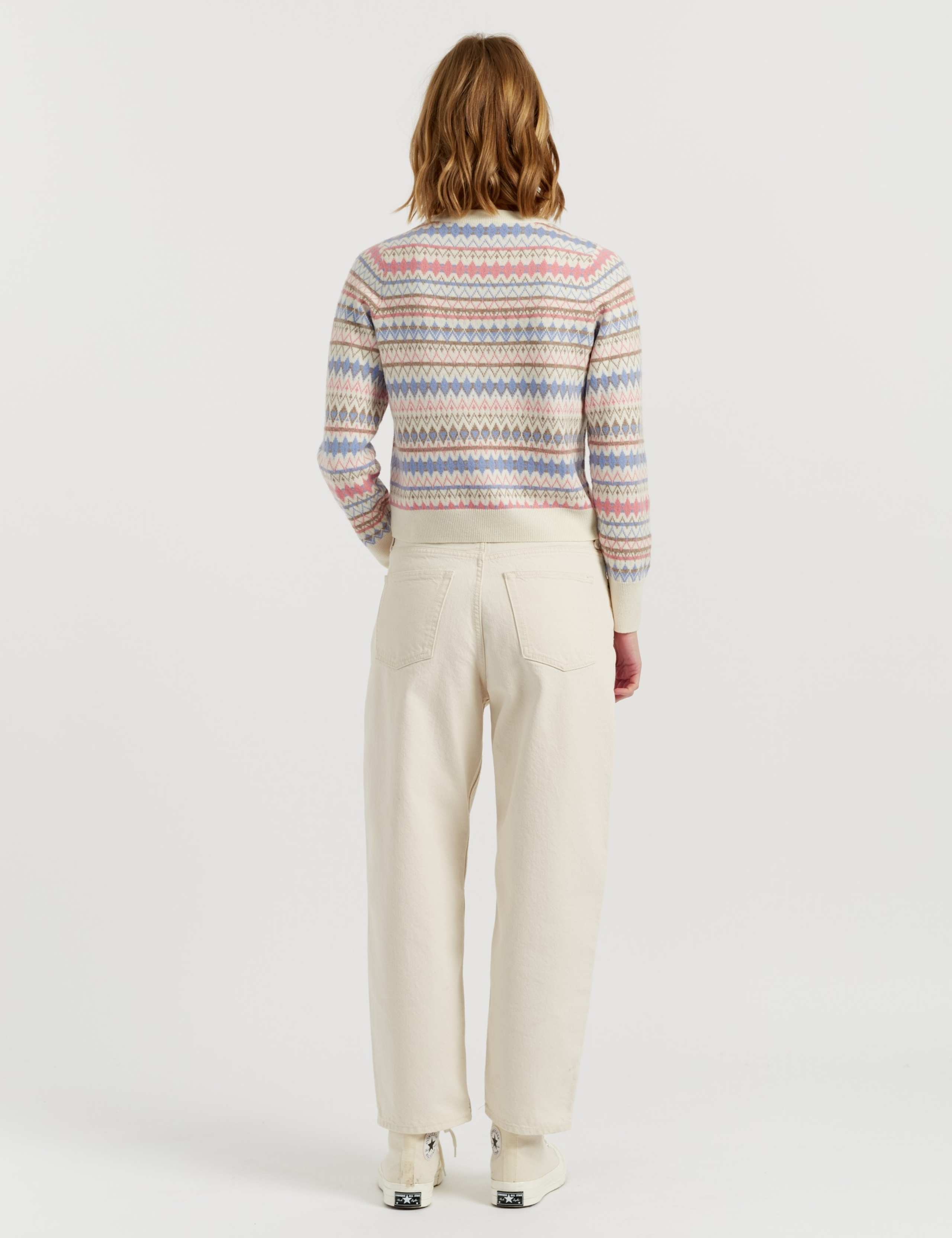 Wool With Cashmere Fair Isle Textured Jumper 4 of 4