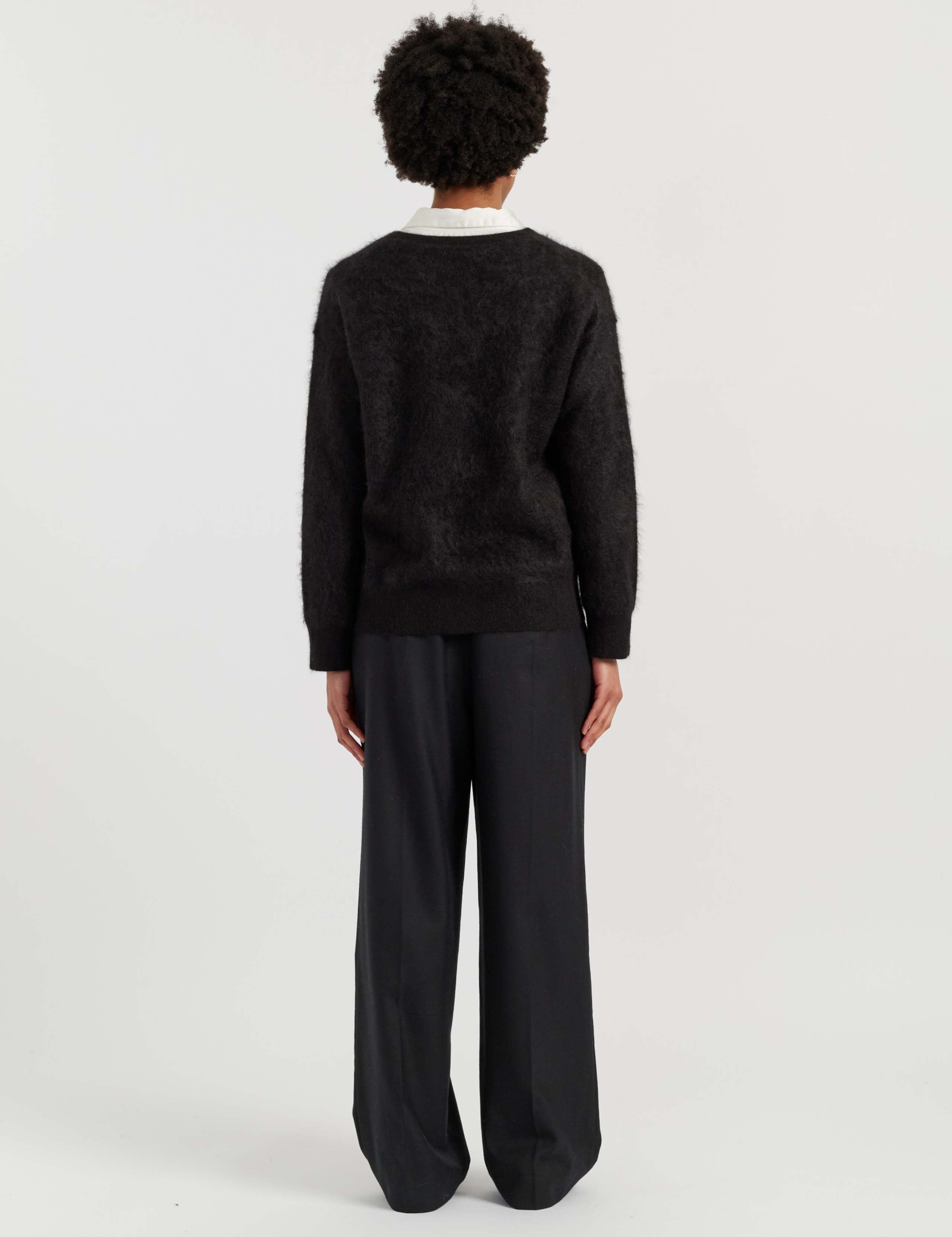 Pure Merino Wool Crew Neck Relaxed Sweatshirt 4 of 4