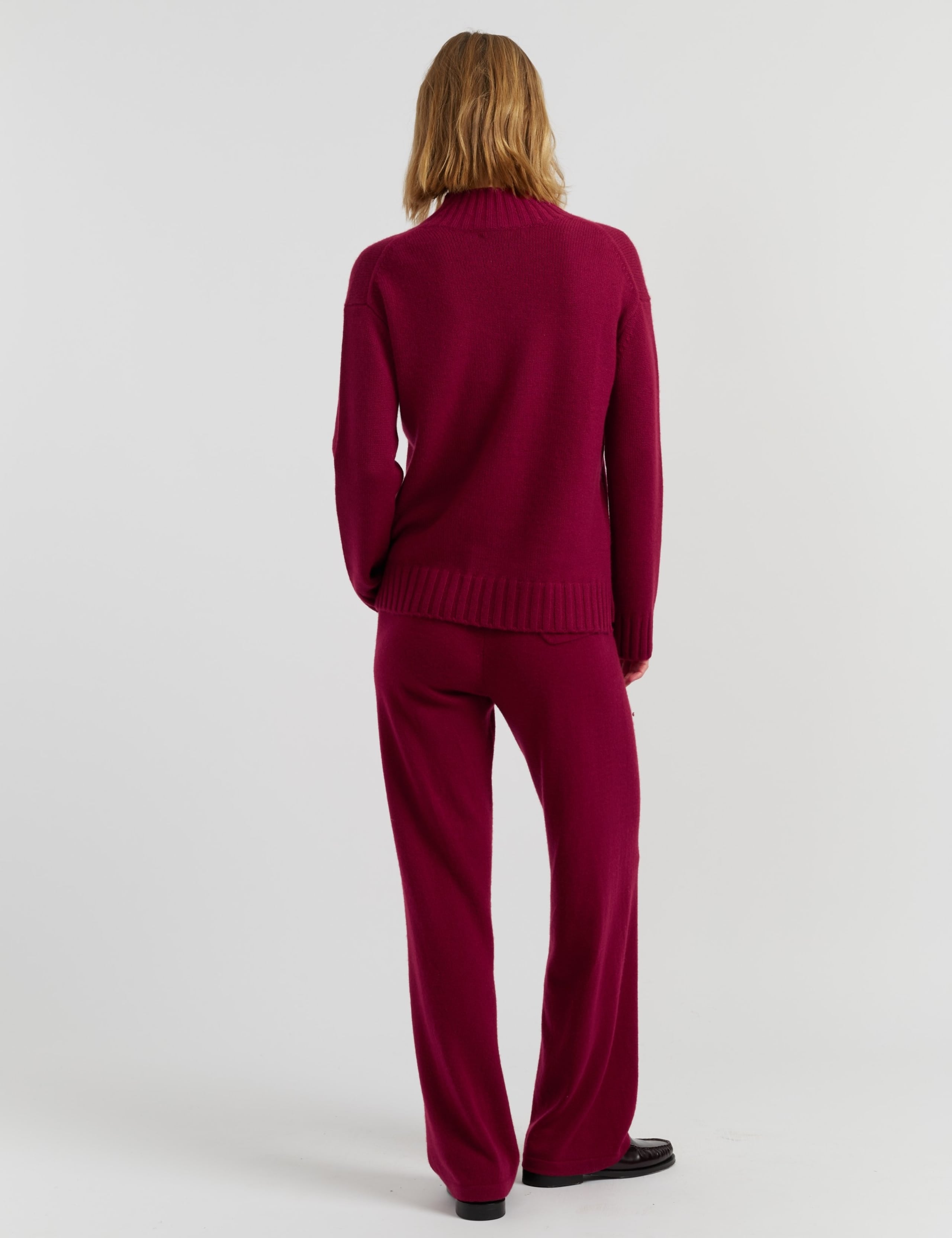Pure Cashmere Funnel Neck Relaxed Jumper 4 of 4