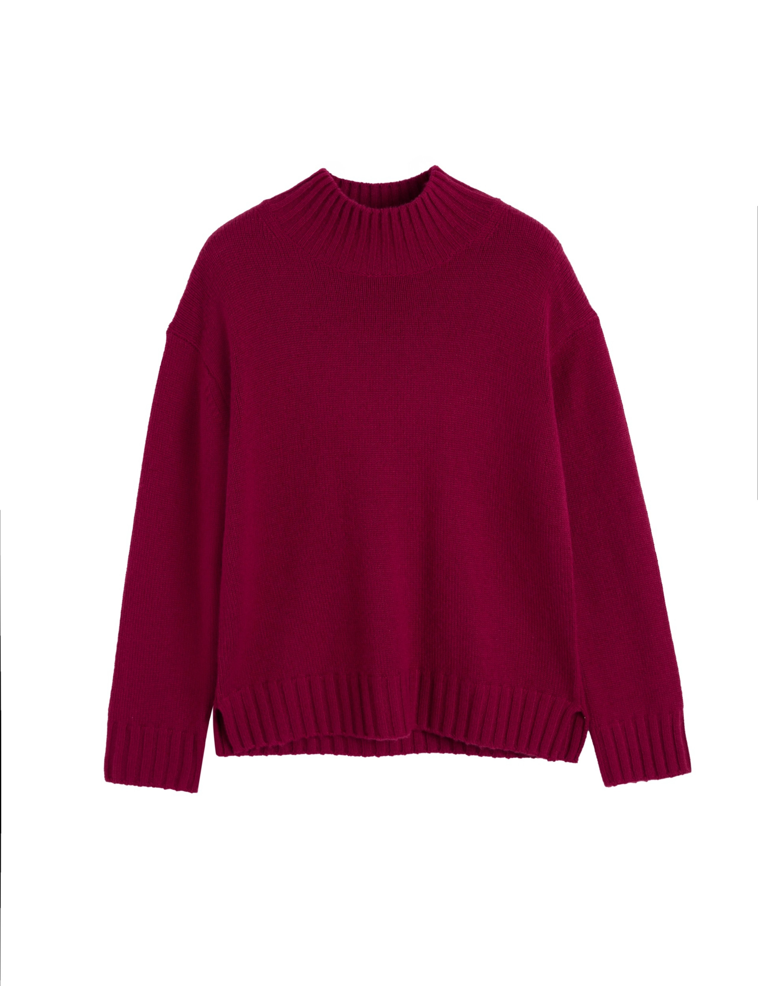 Pure Cashmere Funnel Neck Relaxed Jumper 2 of 4