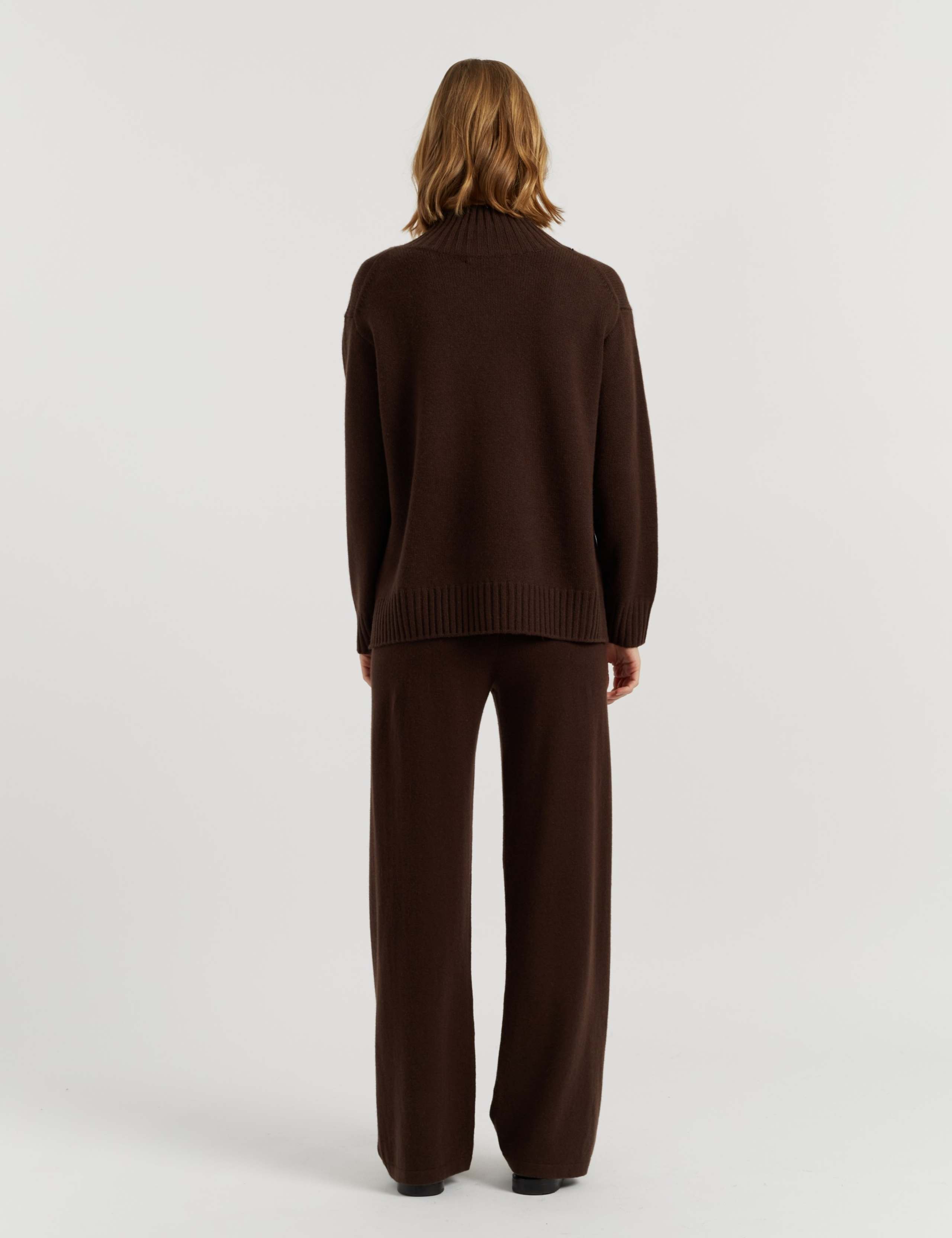 Pure Cashmere Textured High Neck Jumper 4 of 4