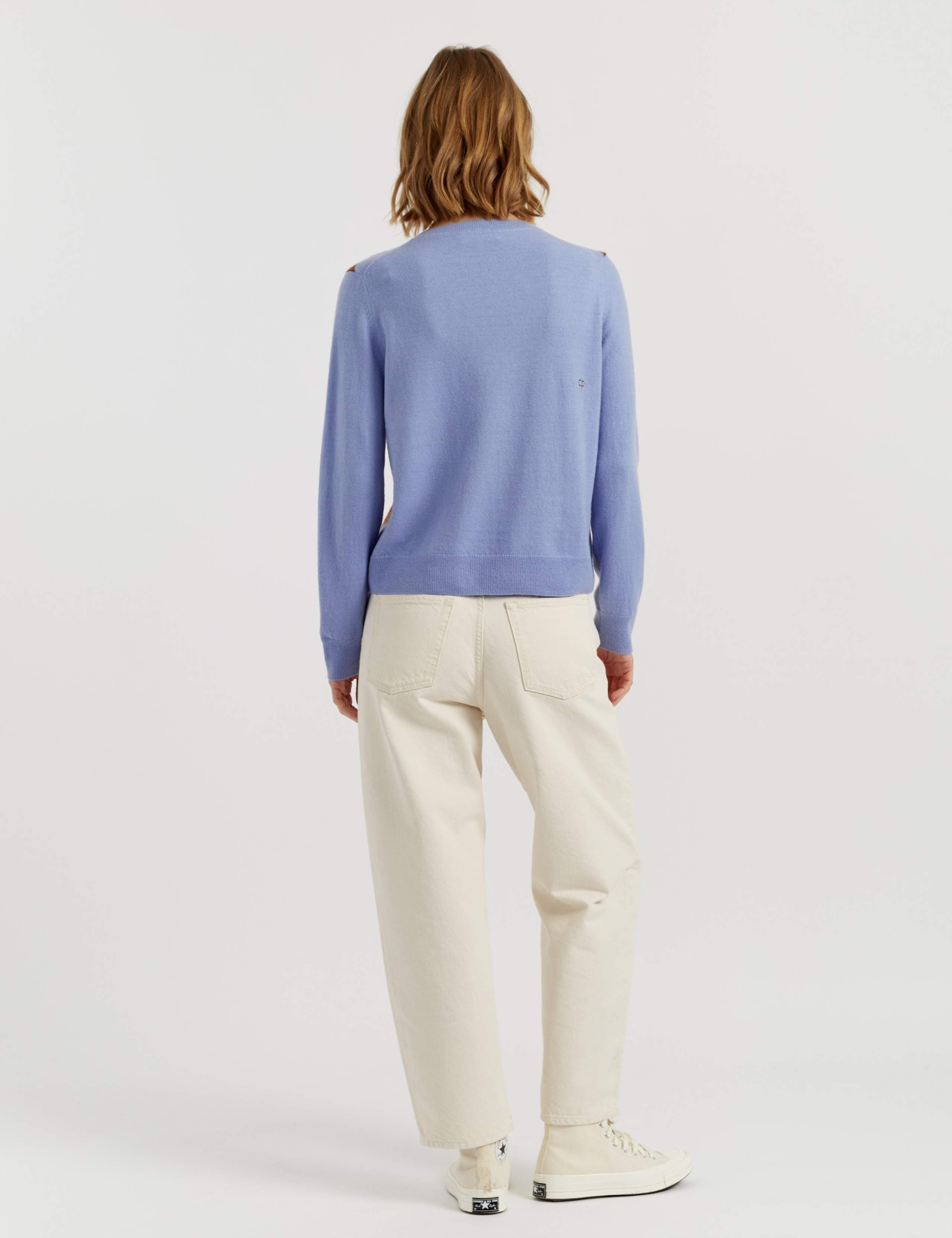 Wool With Cashmere Argyle Crew Neck Jumper 4 of 4