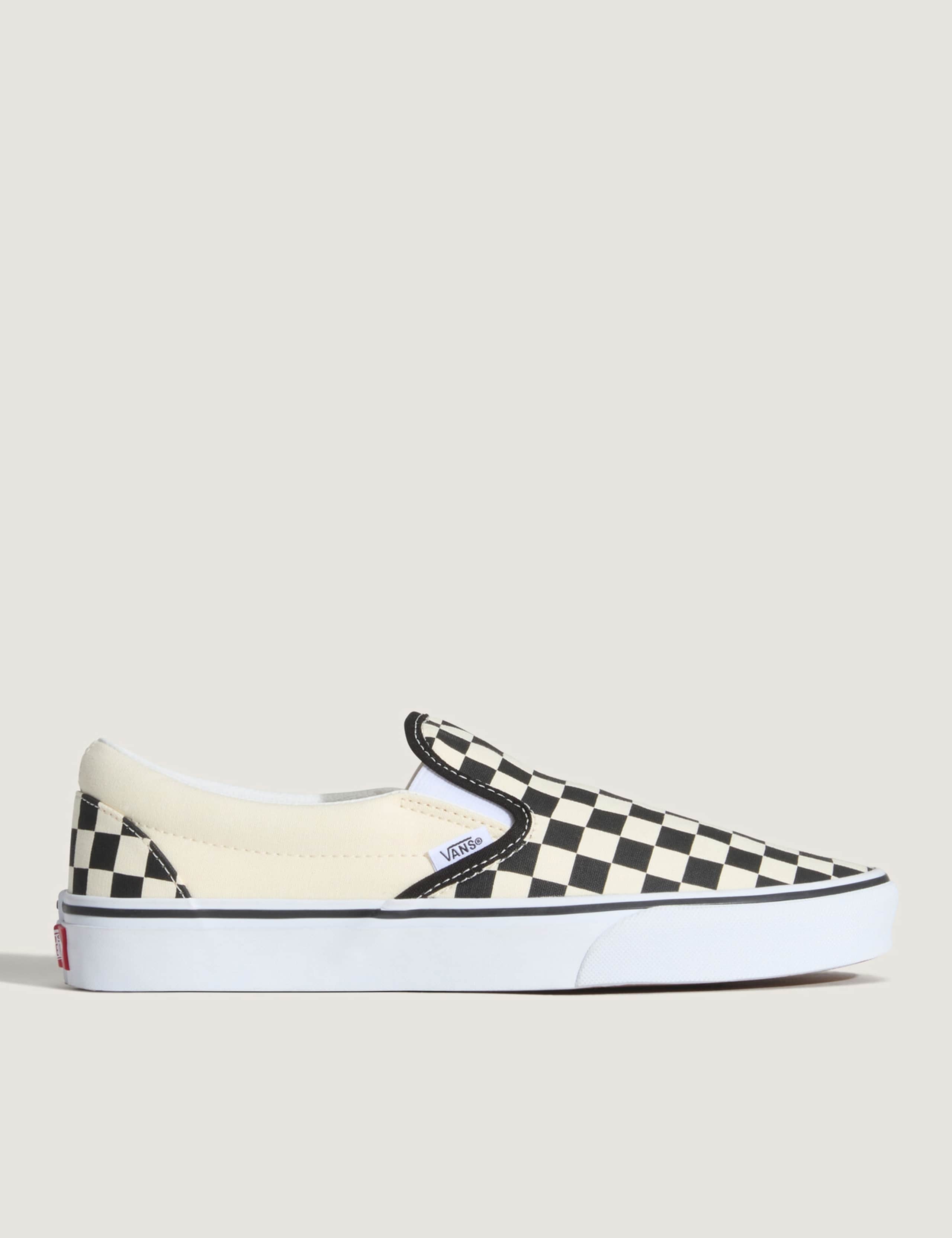 Classic Slip-On Canvas Checkerboard Trainers 1 of 6