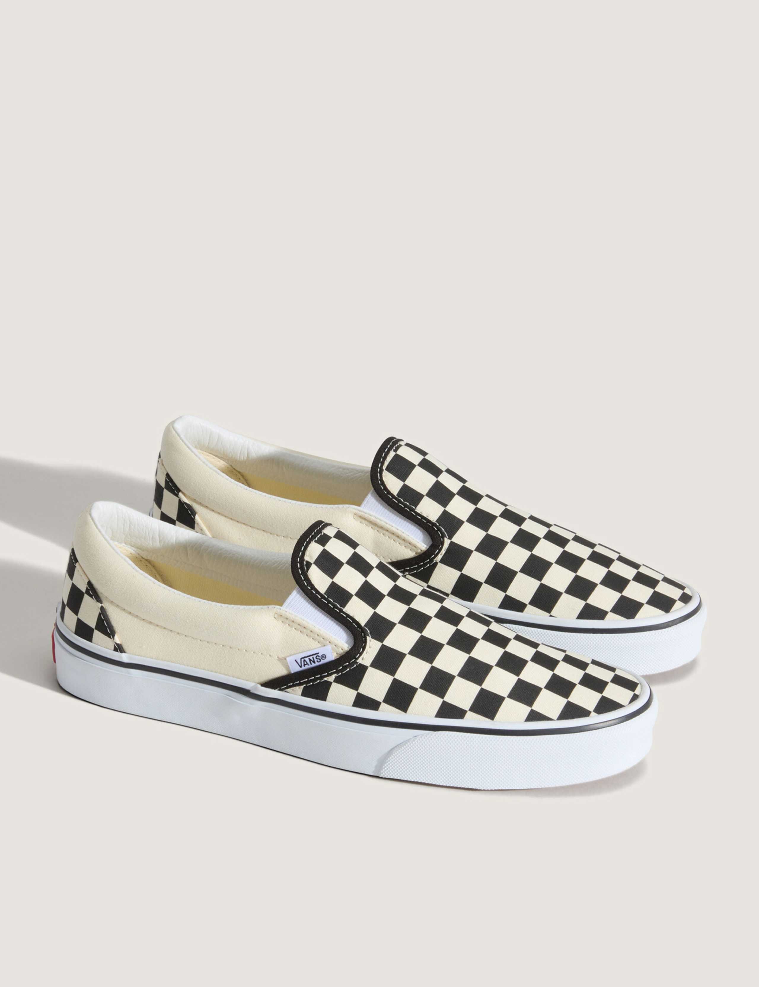 Classic Slip-On Canvas Checkerboard Trainers 2 of 6