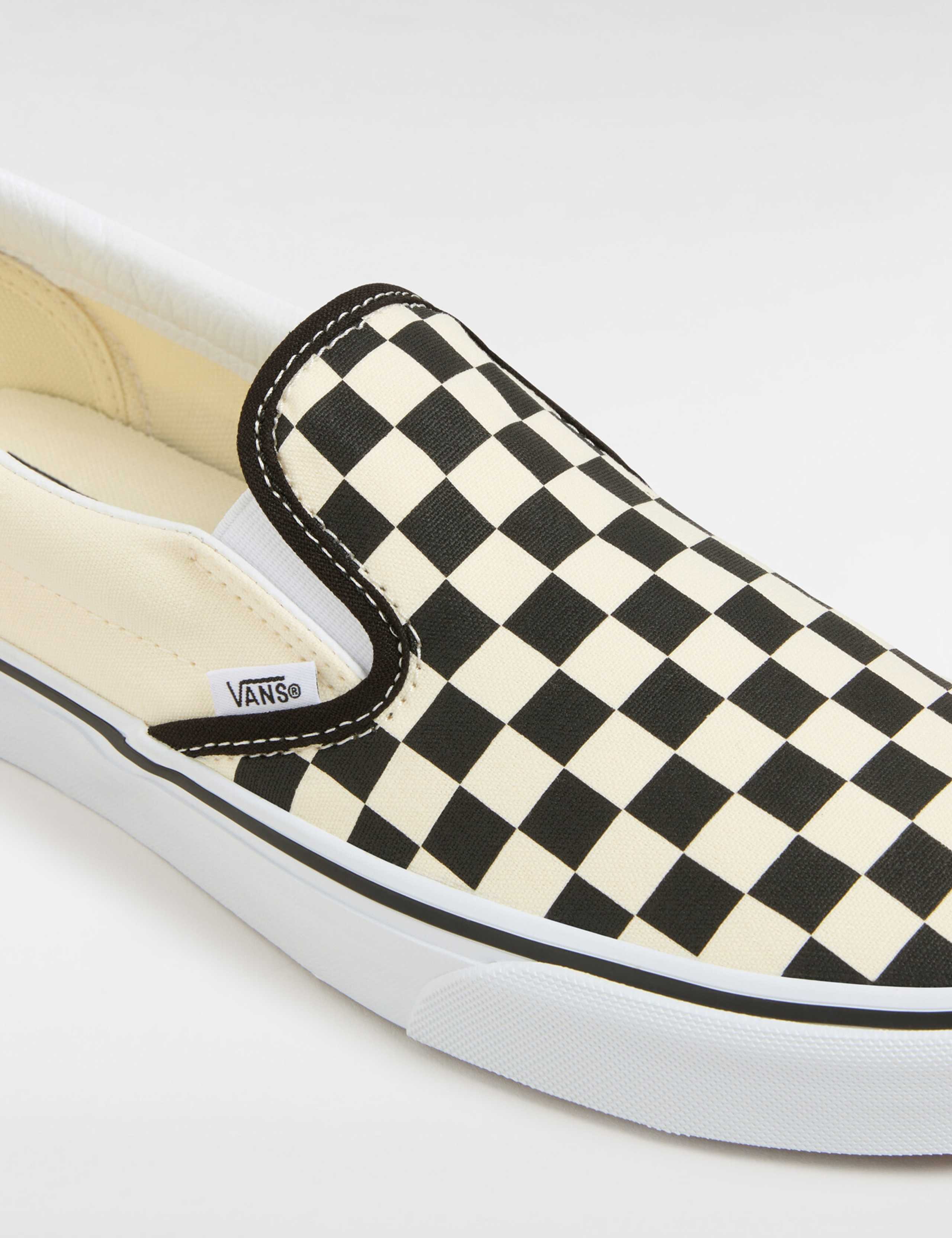 Classic Slip-On Canvas Checkerboard Trainers 5 of 6