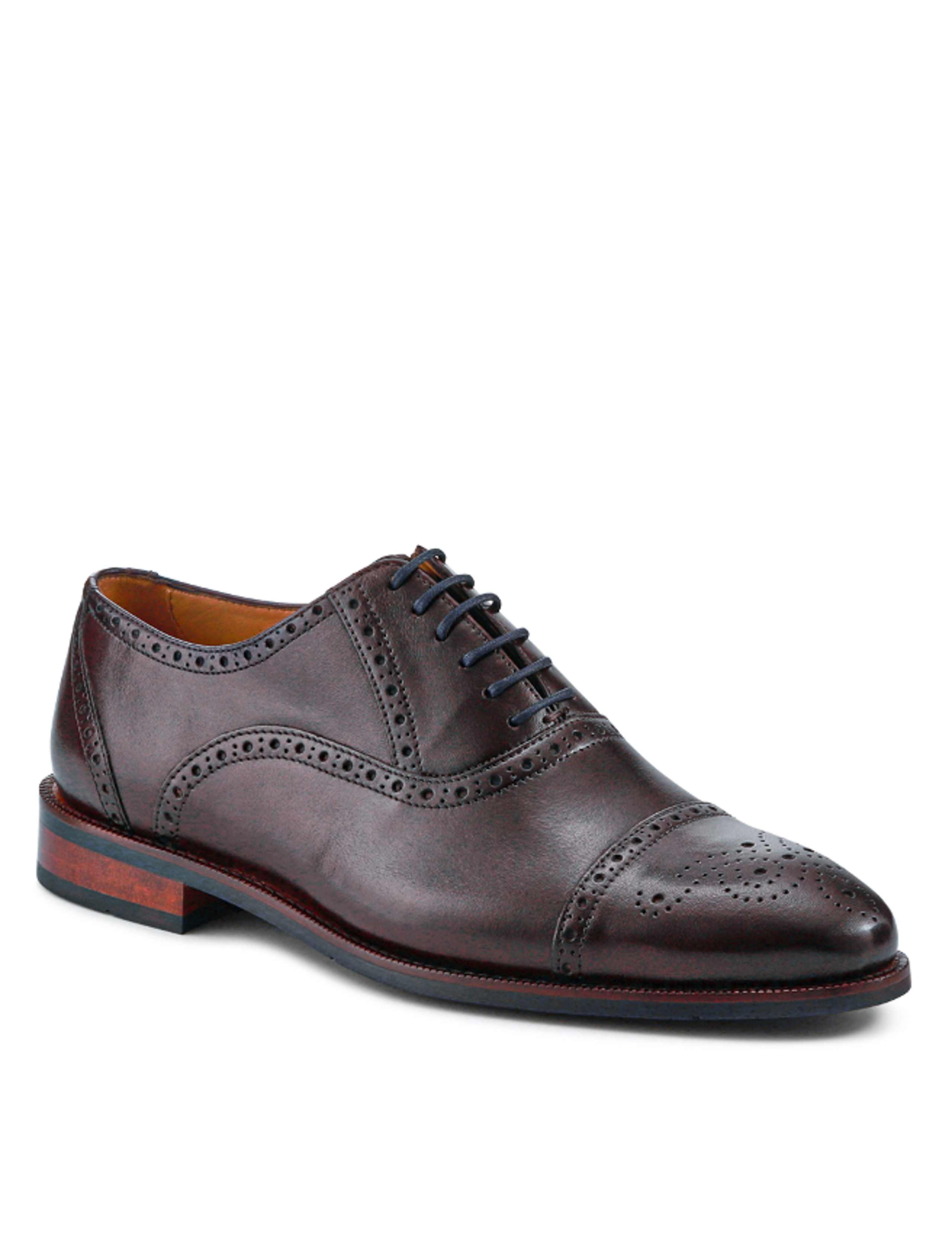 Wide Fit Leather Oxford Shoes 5 of 7