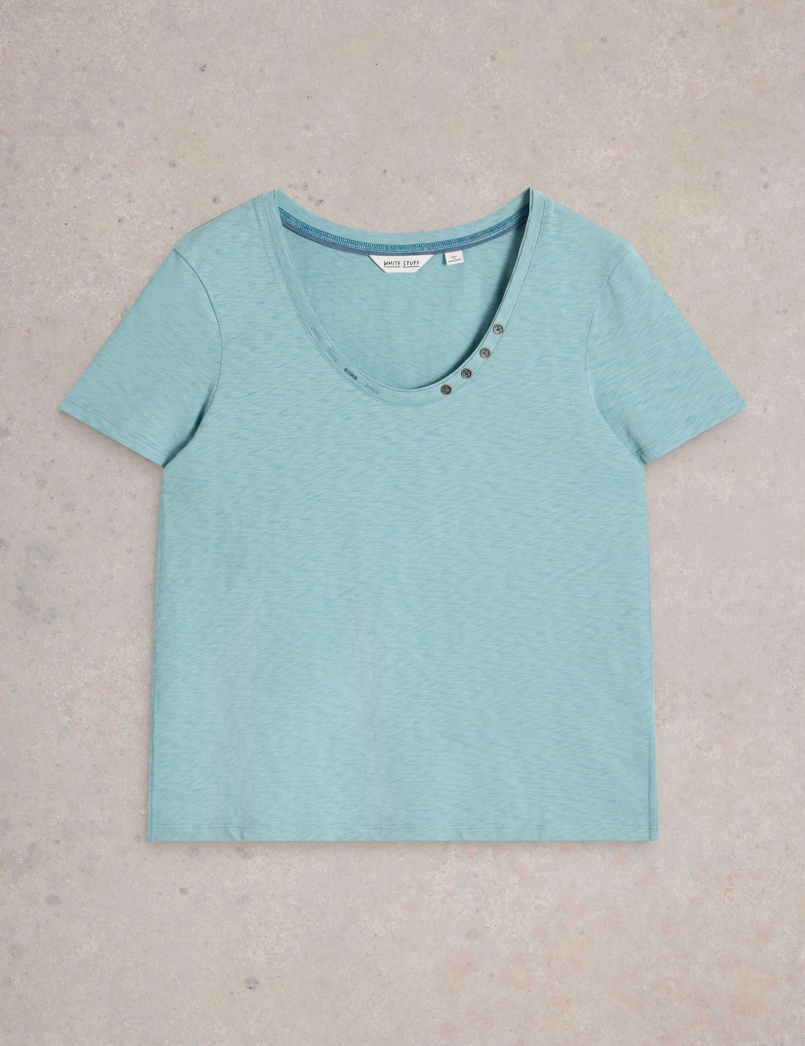 Pure Cotton Scoop Neck T-Shirt 2 of 6