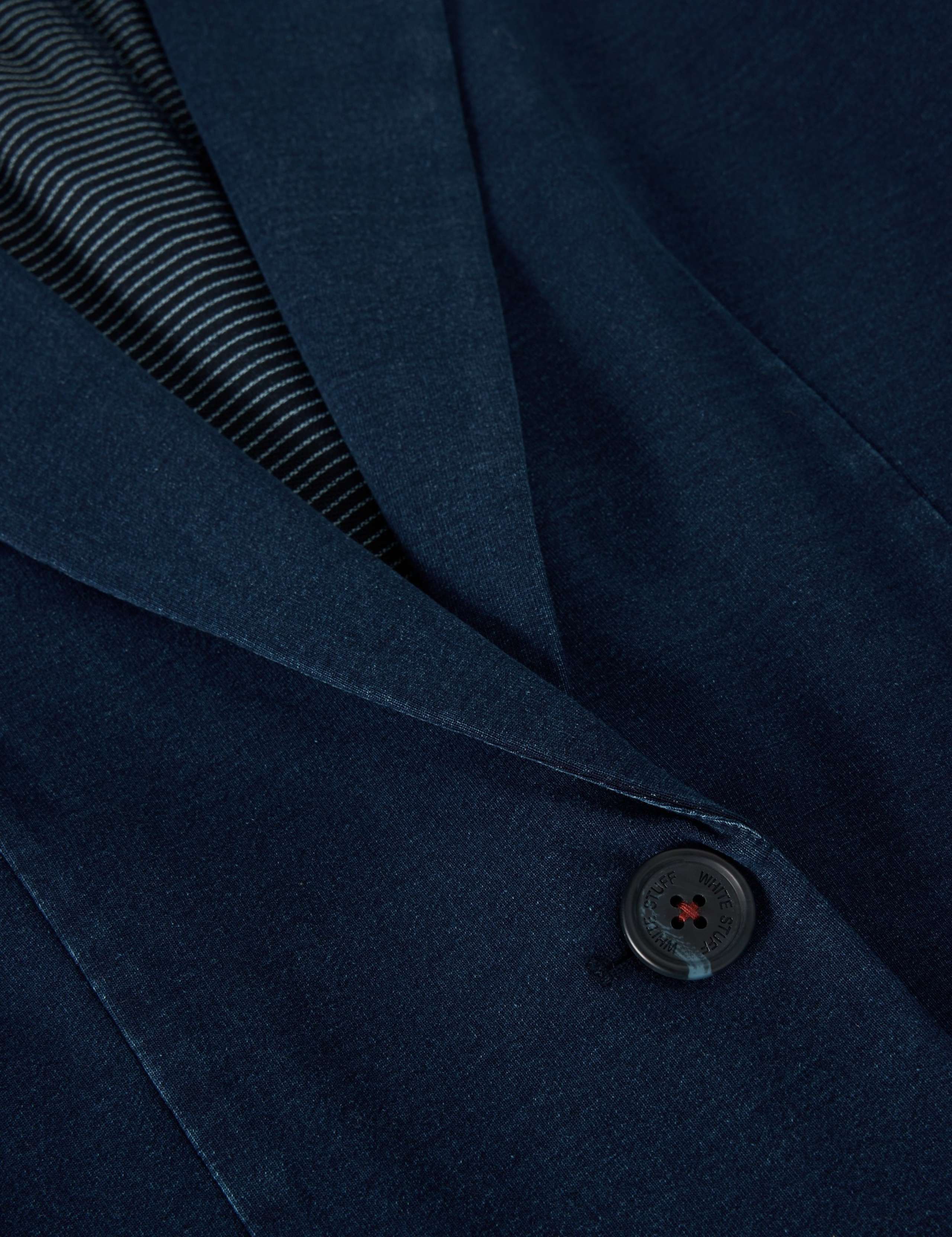 Denim Single Breasted Blazer Coat 6 of 6