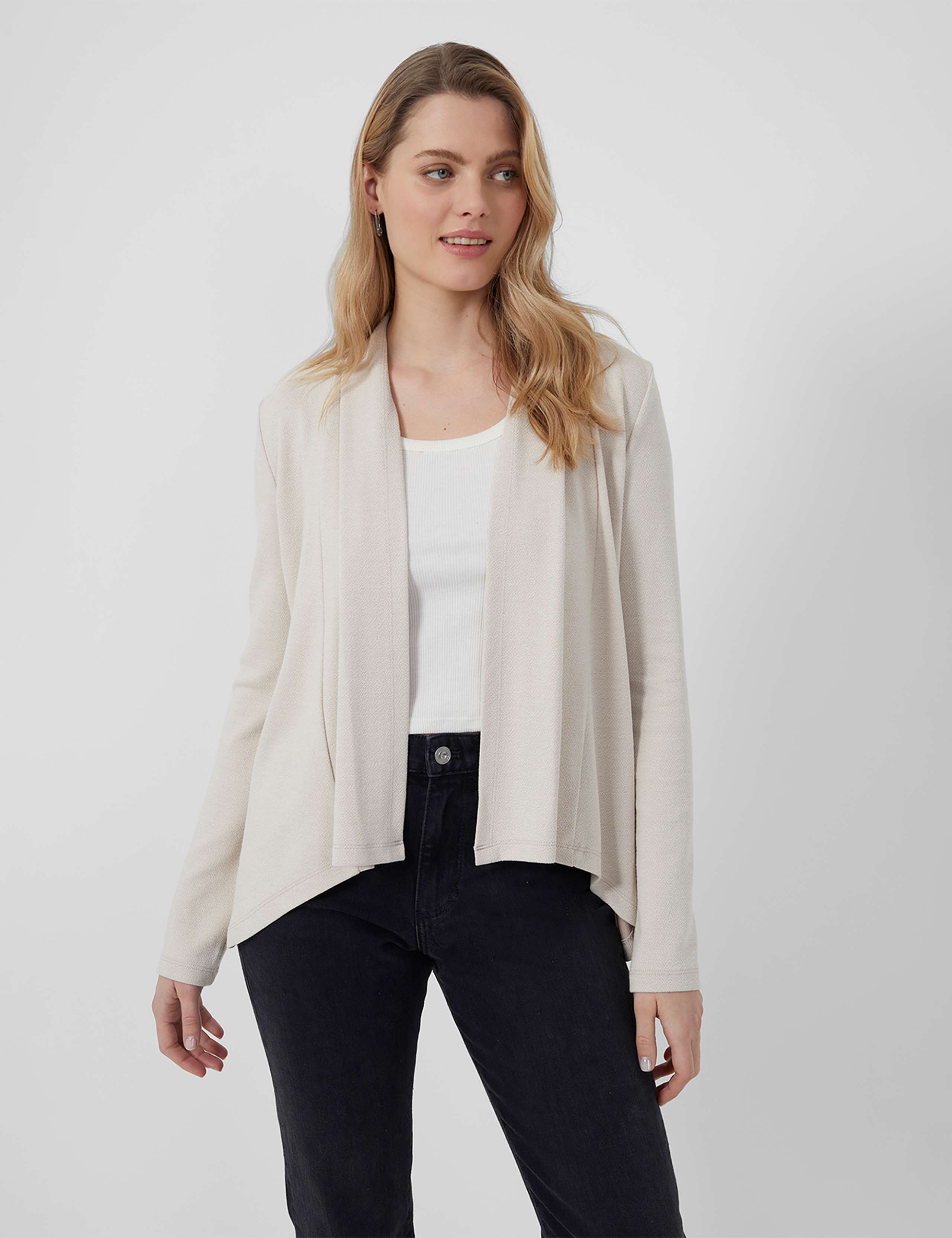 Collarless Short Jacket 2 of 3