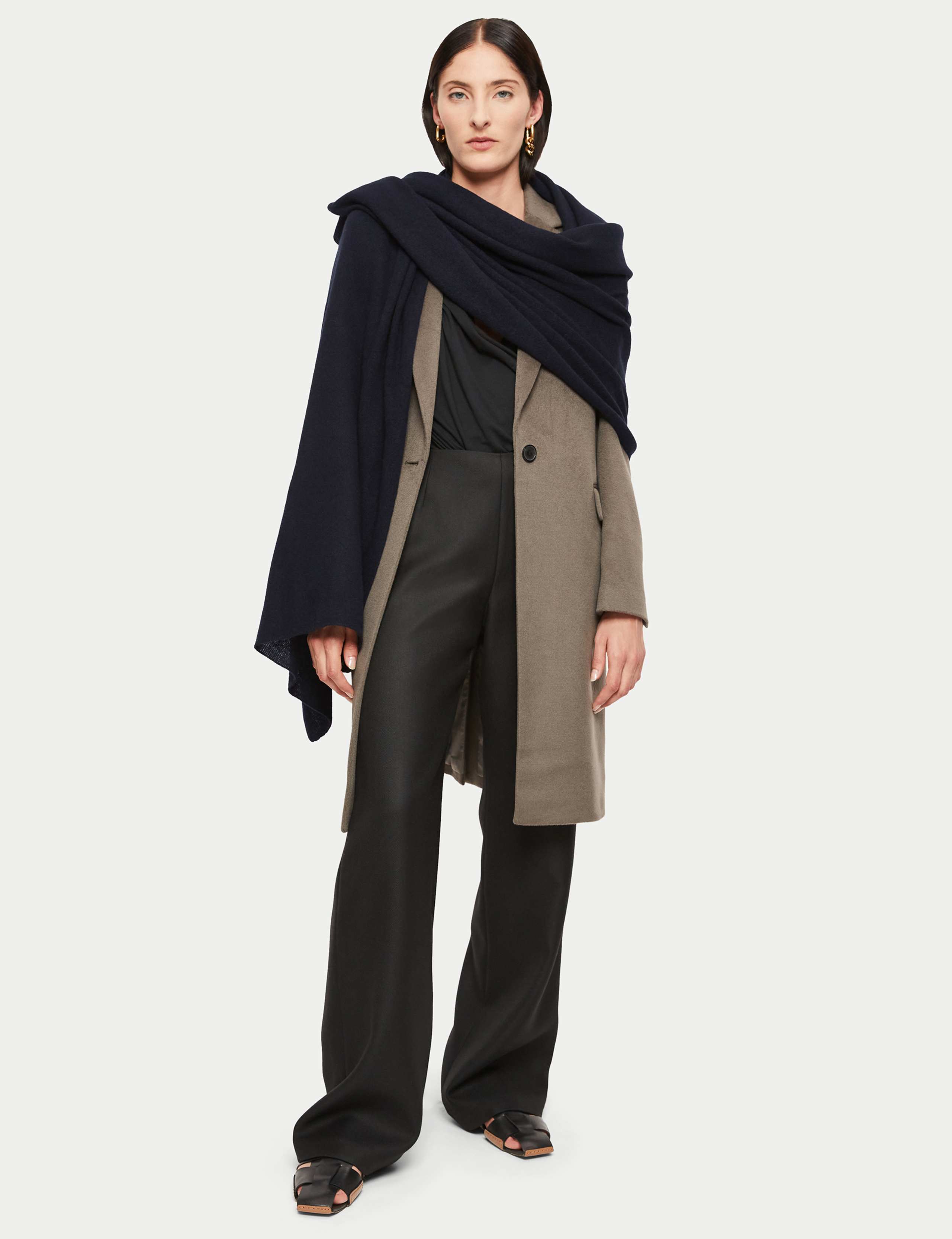 Wool Rich Cashmere Blend Scarf 3 of 6