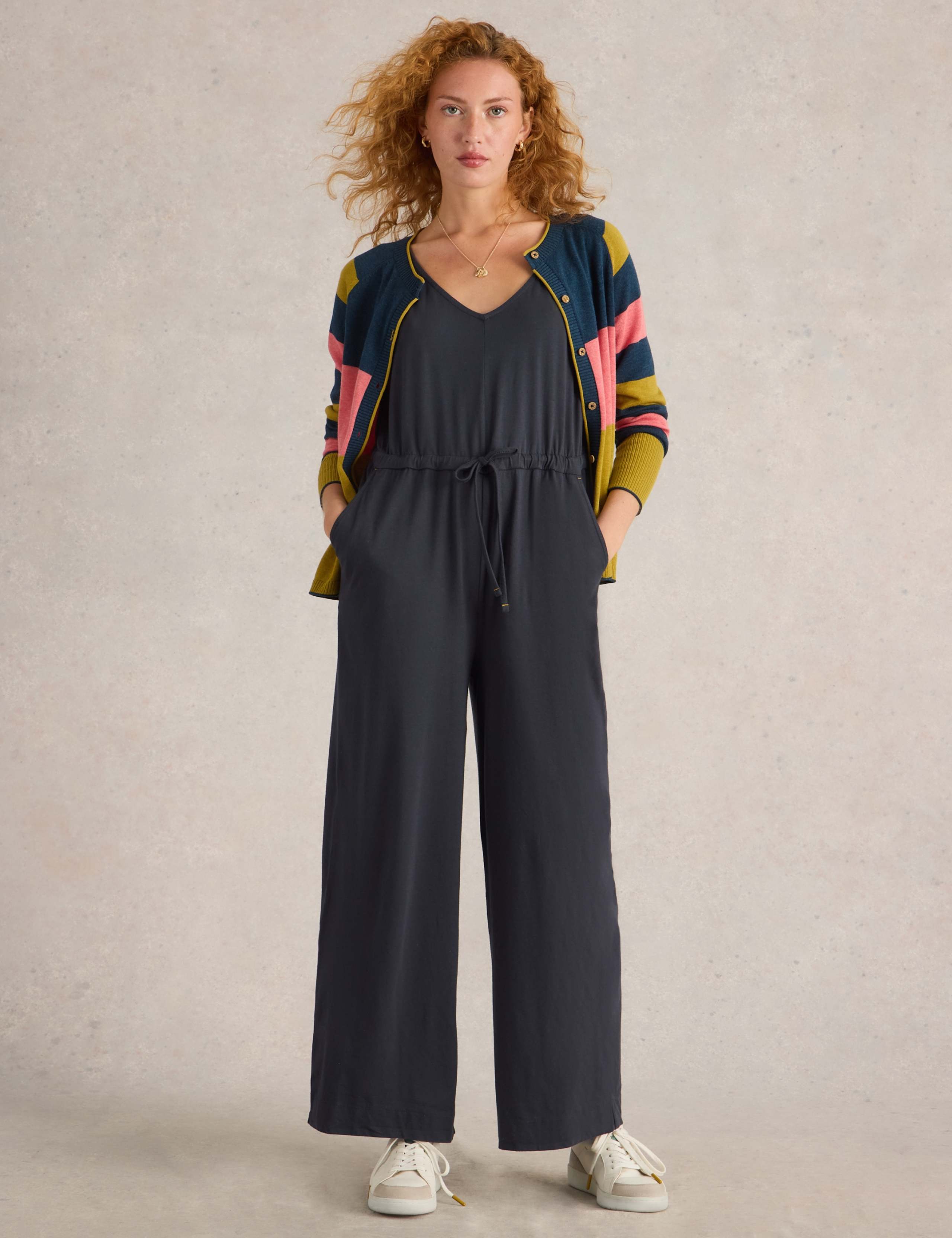 Cotton Rich Jersey Wide Leg Jumpsuit 4 of 9