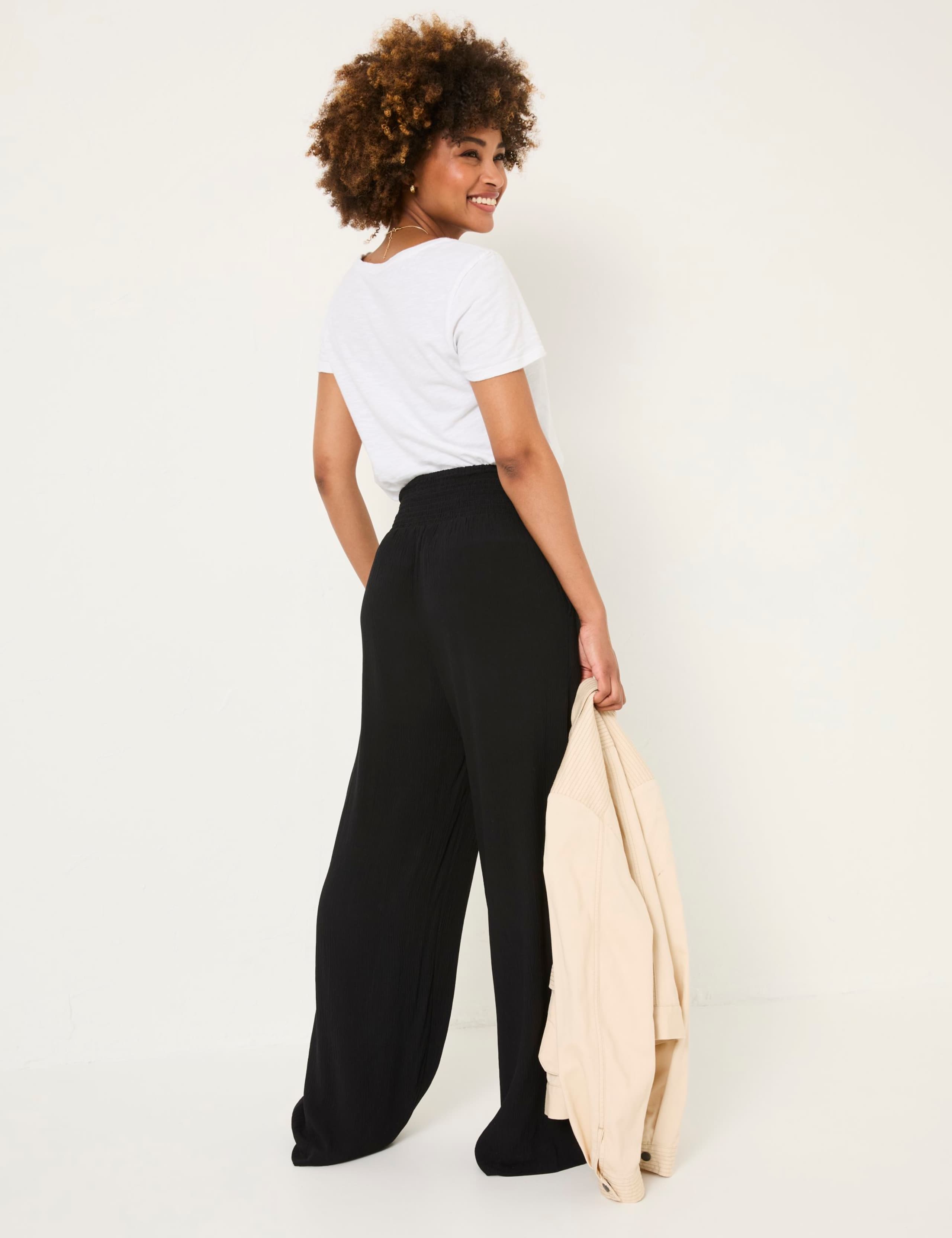 Elasticated Waist Palazzo Trousers 5 of 10