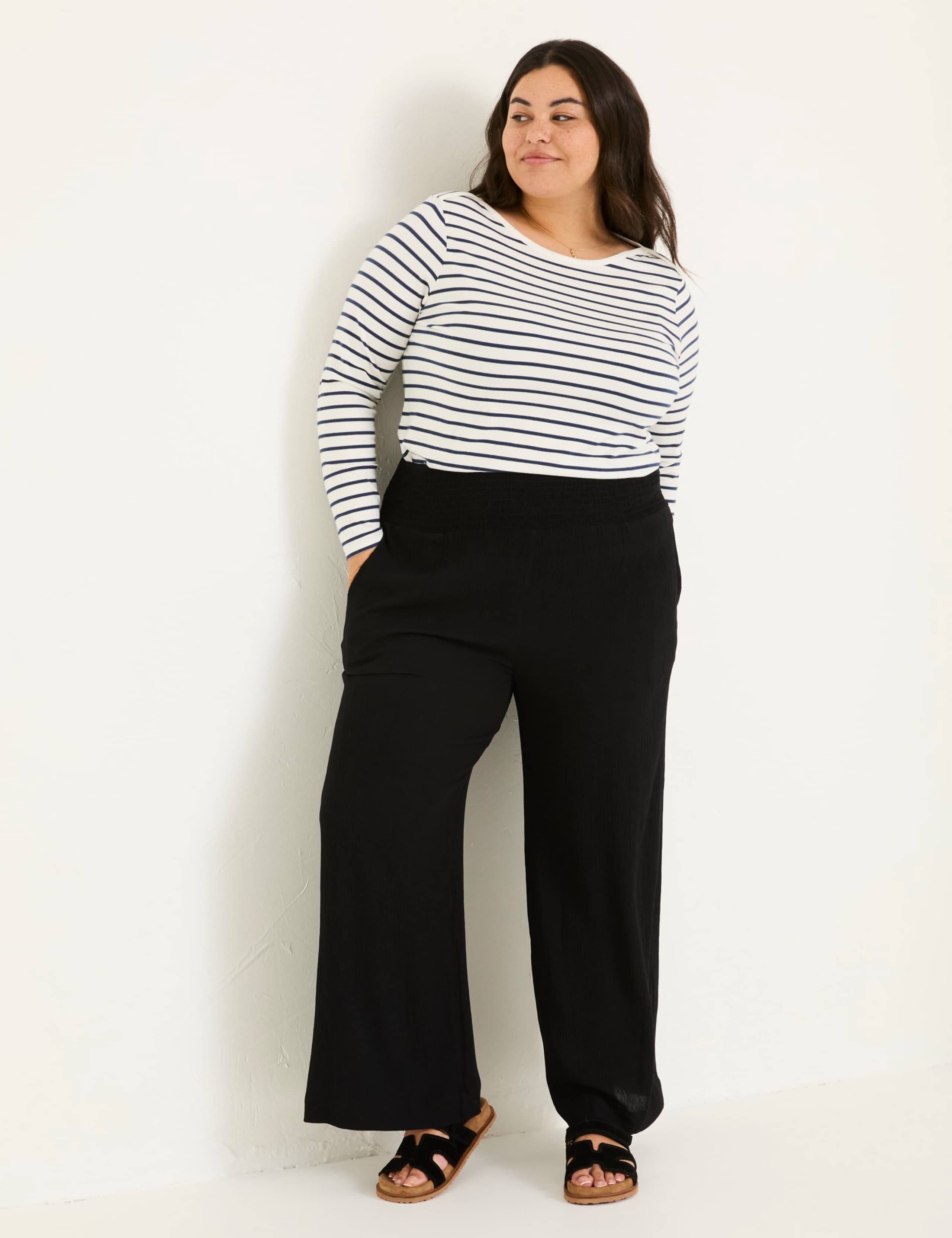 Elasticated Waist Palazzo Trousers 6 of 10