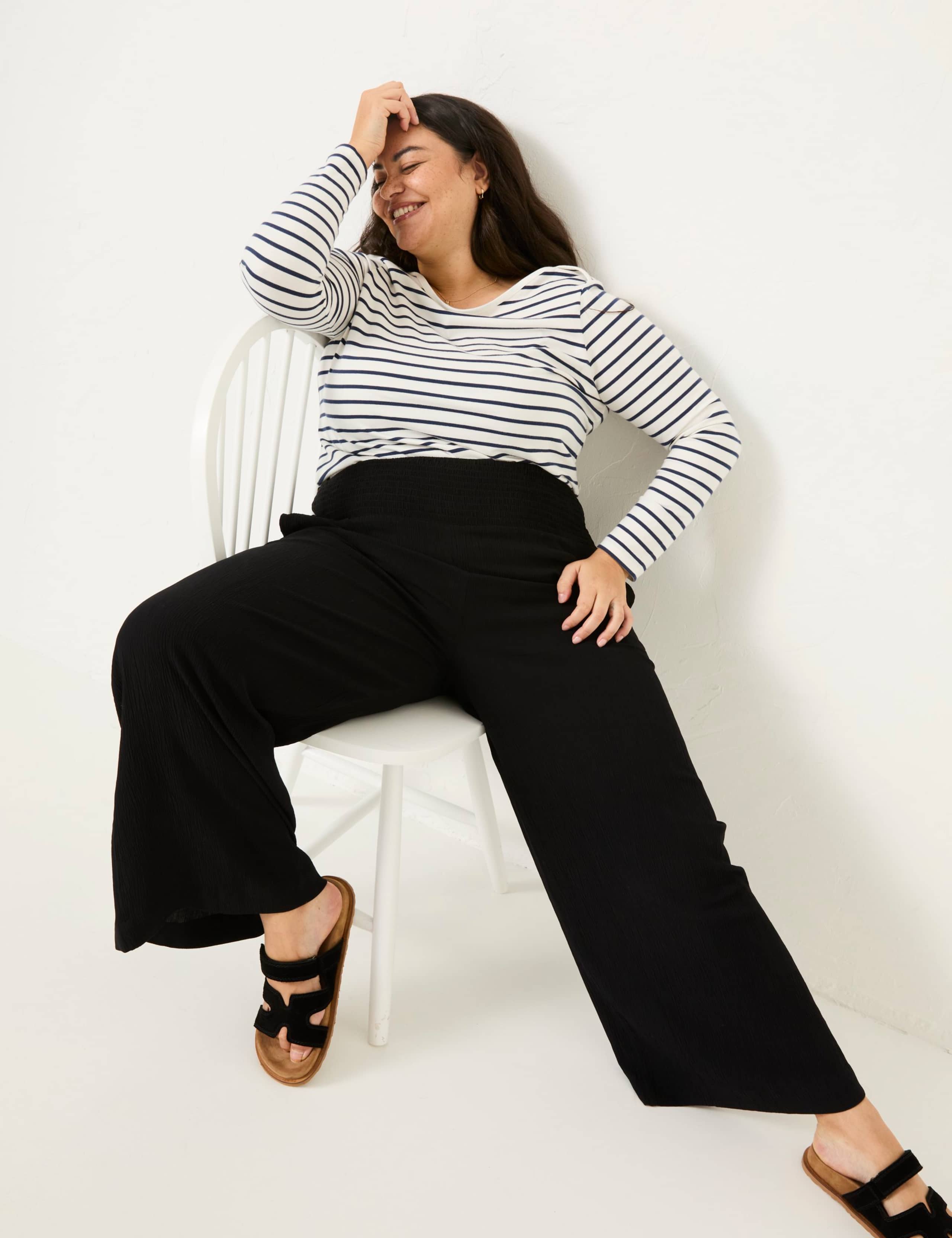 Elasticated Waist Palazzo Trousers 10 of 10