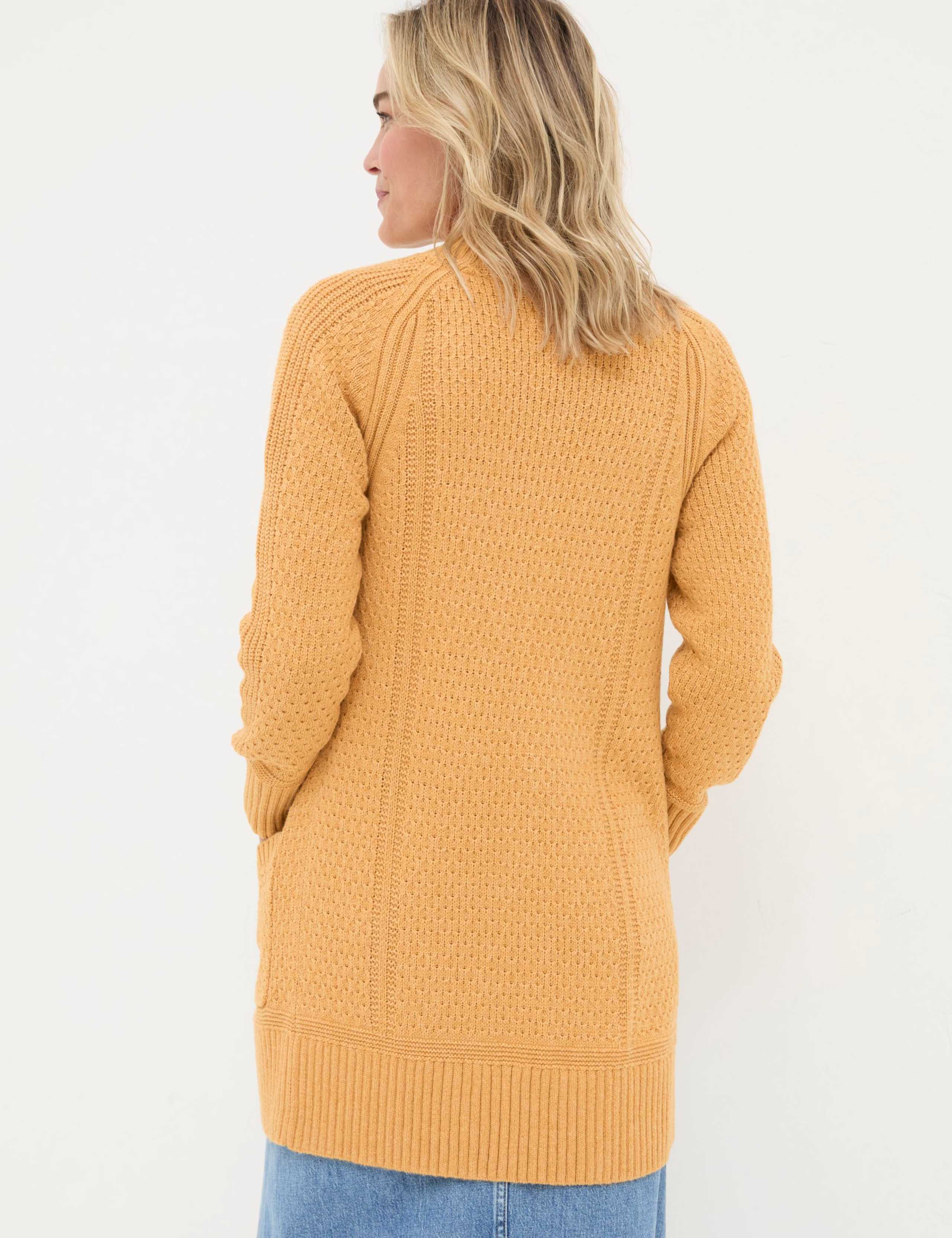 Textured Edge to Edge Longline Cardigan 4 of 5