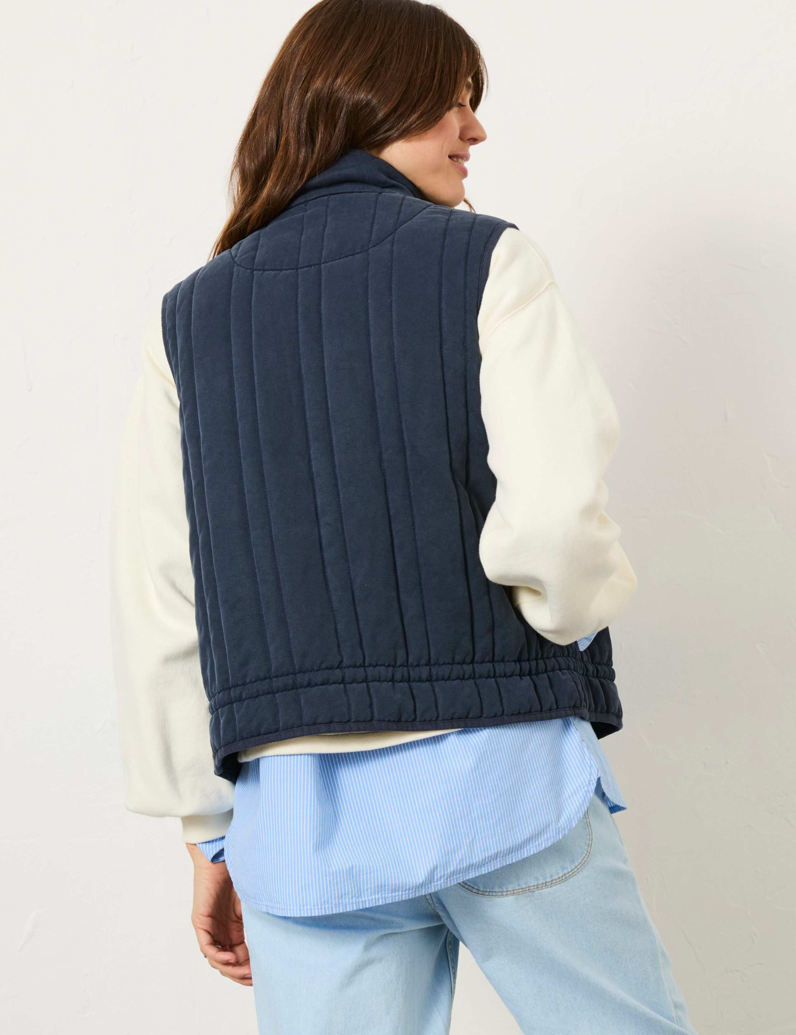 Modal Quilted High Neck Gilet 4 of 5