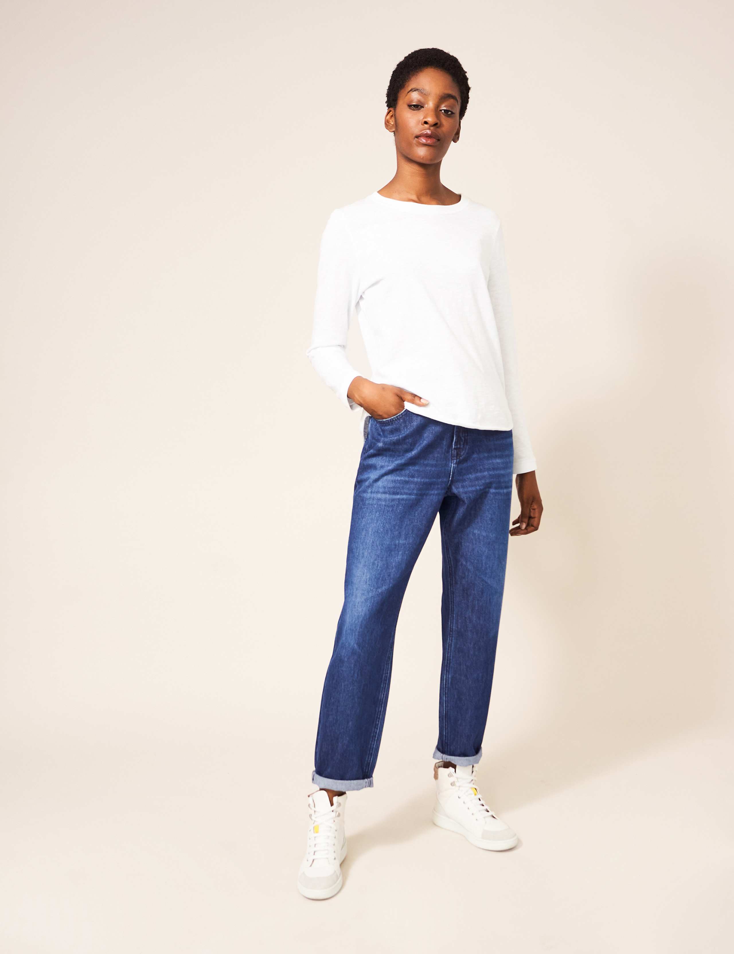 Boyfriend Distressed Jeans 1 of 4