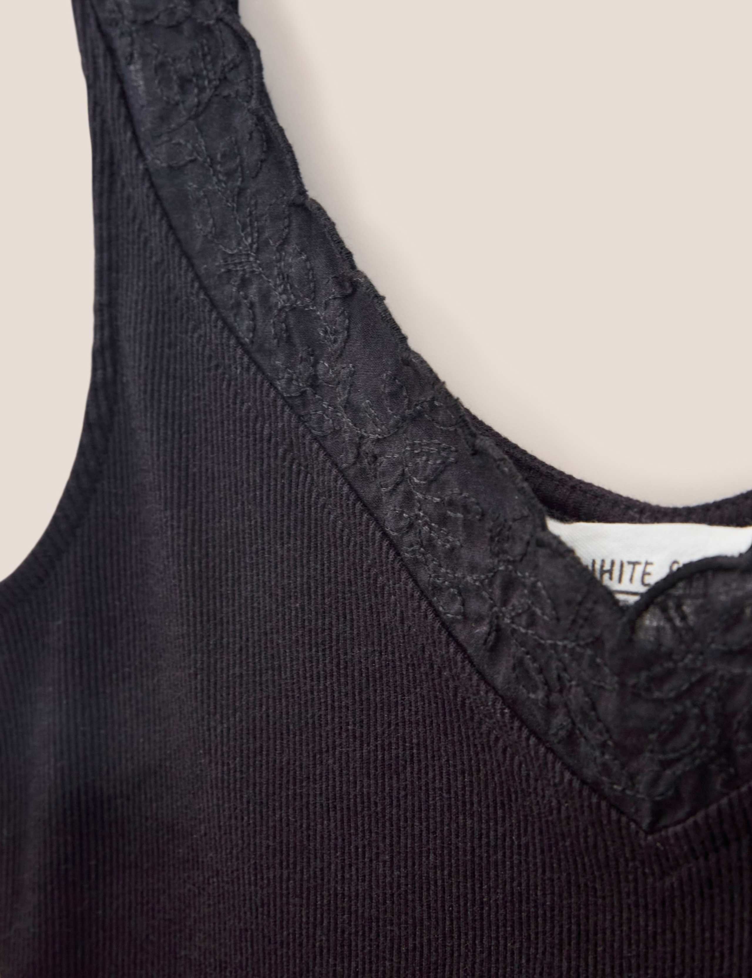 Pure Cotton Ribbed V-neck Vest 6 of 6