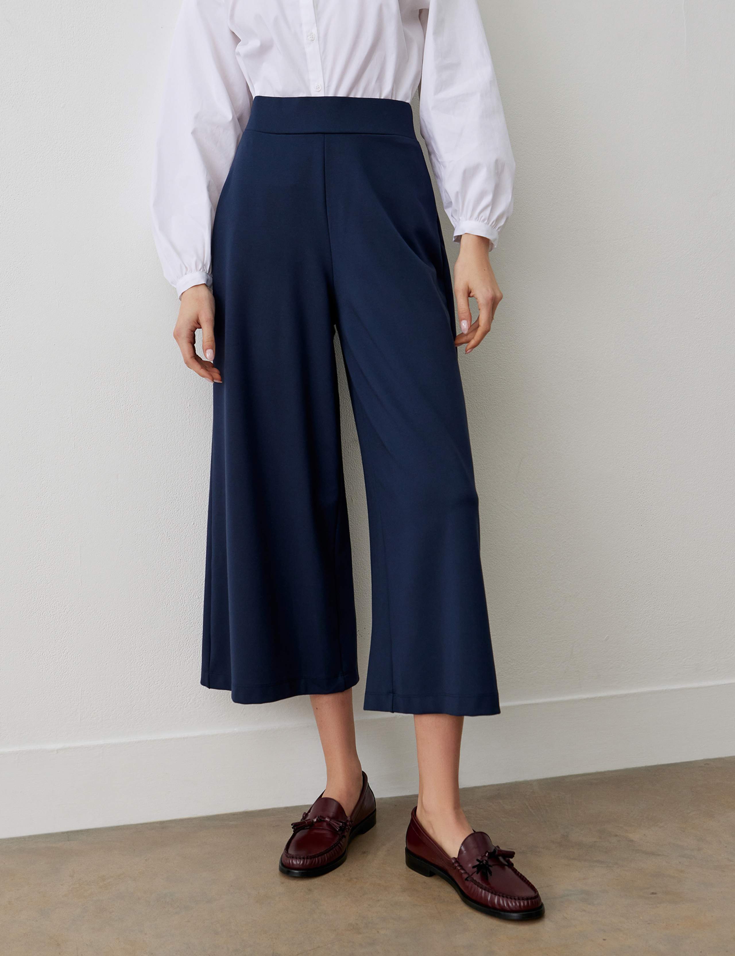 Elasticated Waist Wide Leg Culottes 4 of 4
