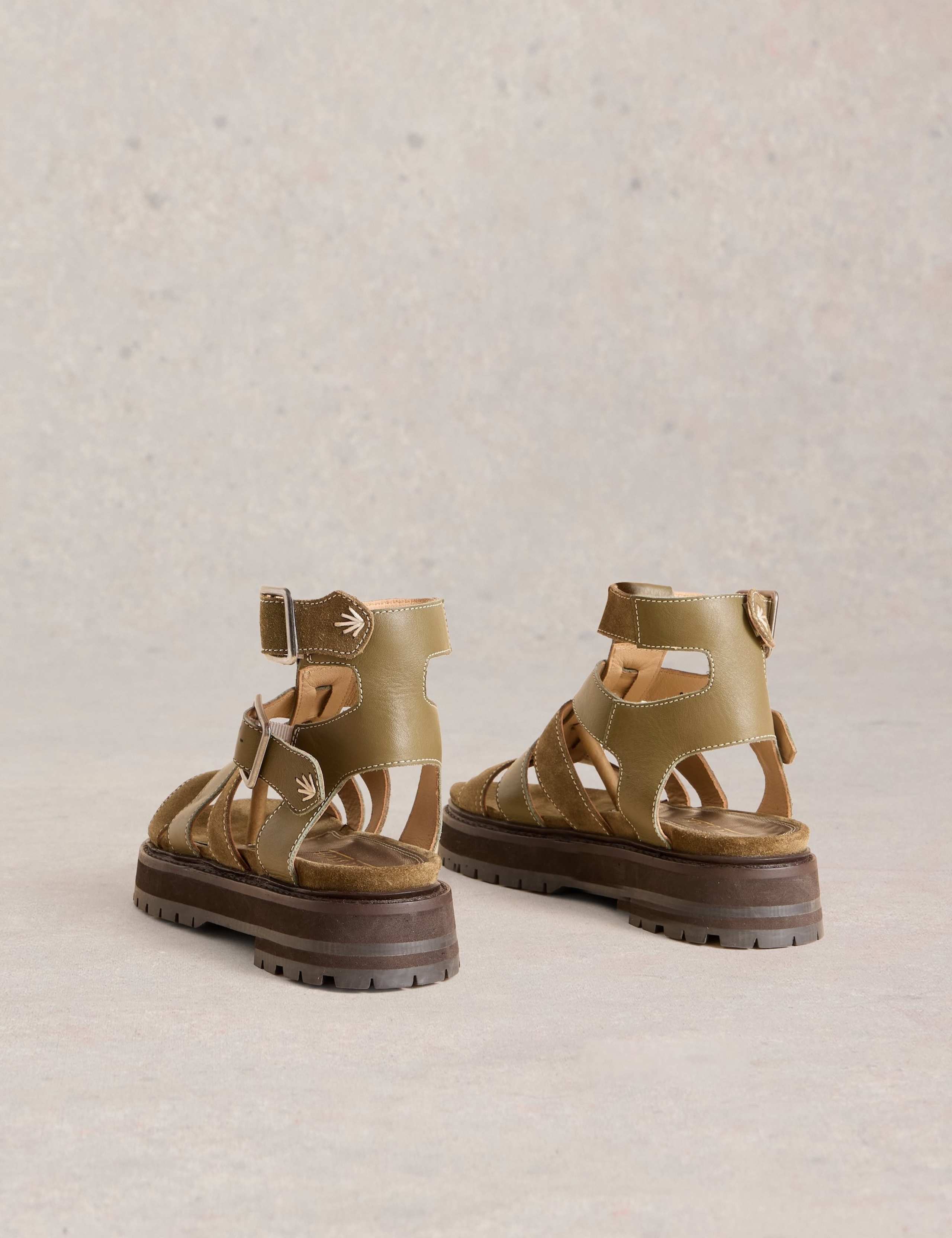 Suede Flatform Gladiator Sandals 3 of 4