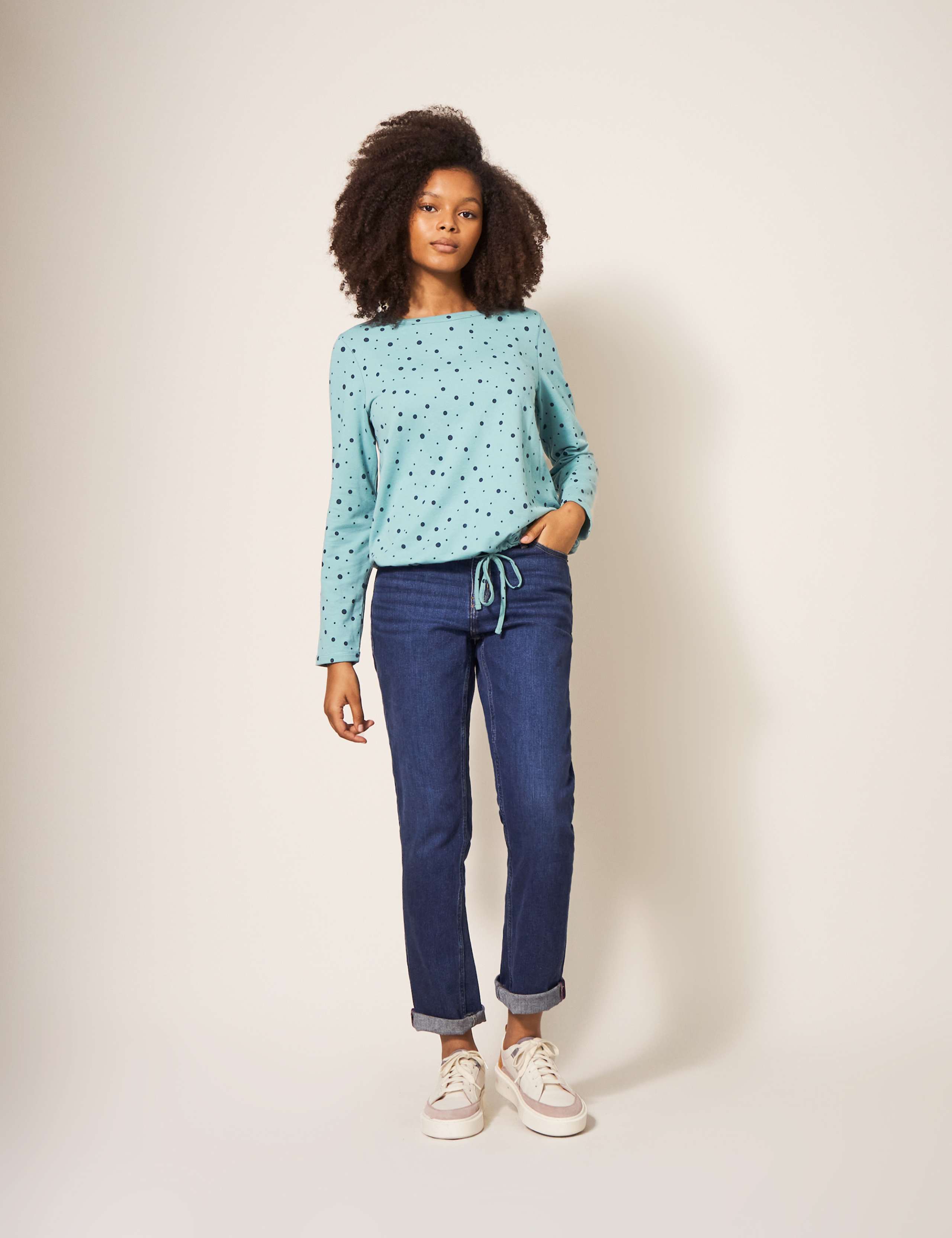 Pure Cotton Spot Print Top 4 of 5