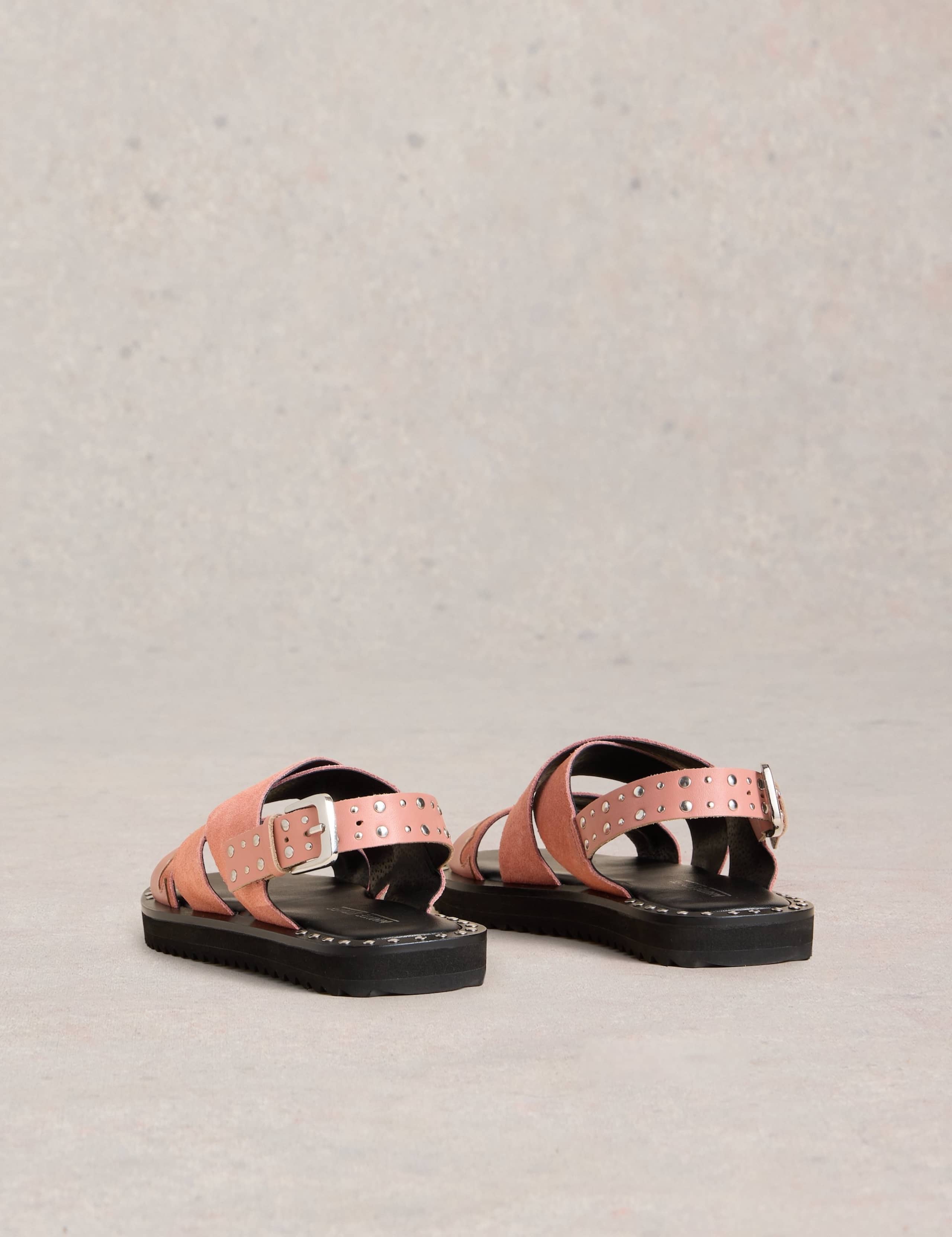 Suede Western Ankle Strap Sandal 3 of 4