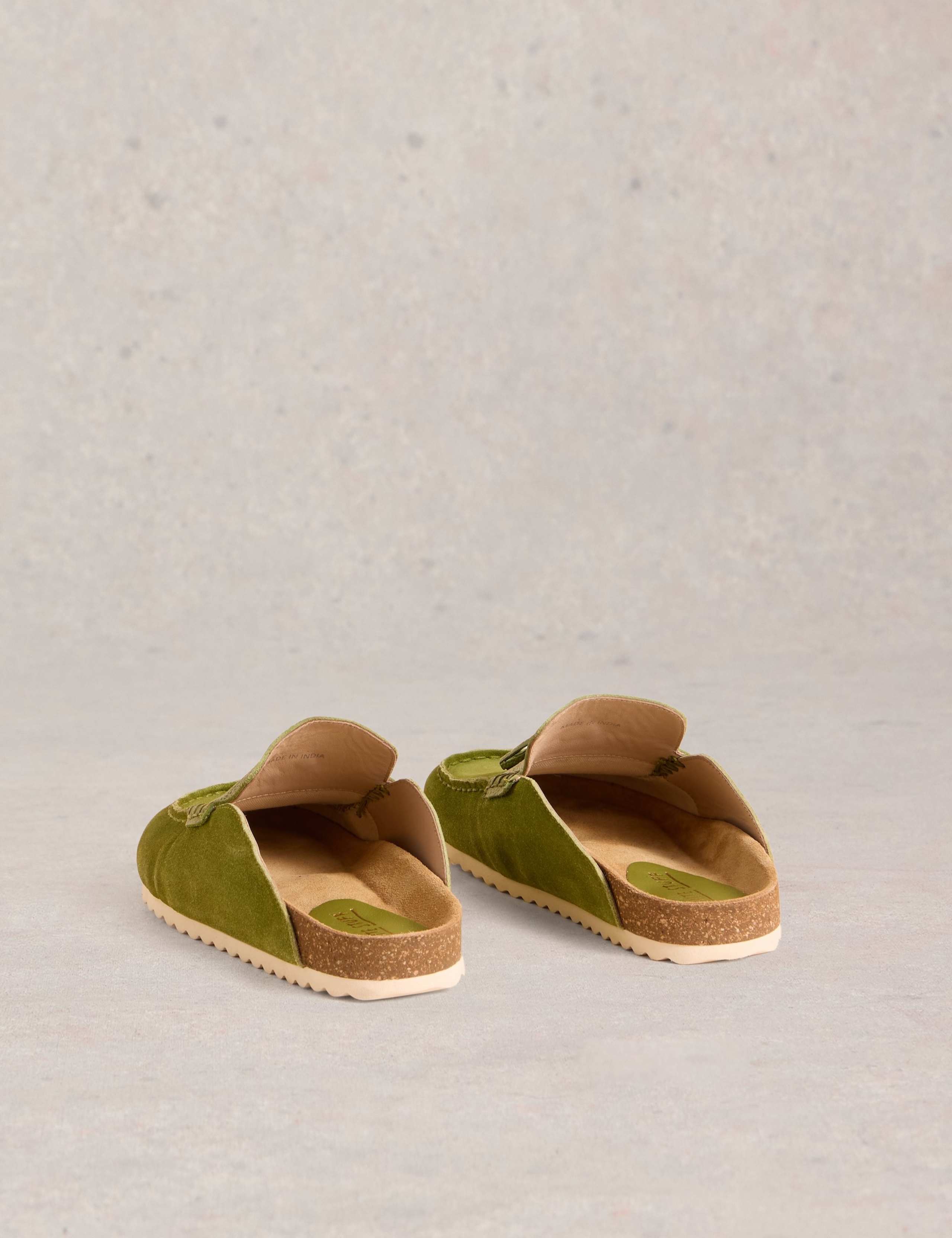 Suede Tassel Slip On Footbed Mules 3 of 4