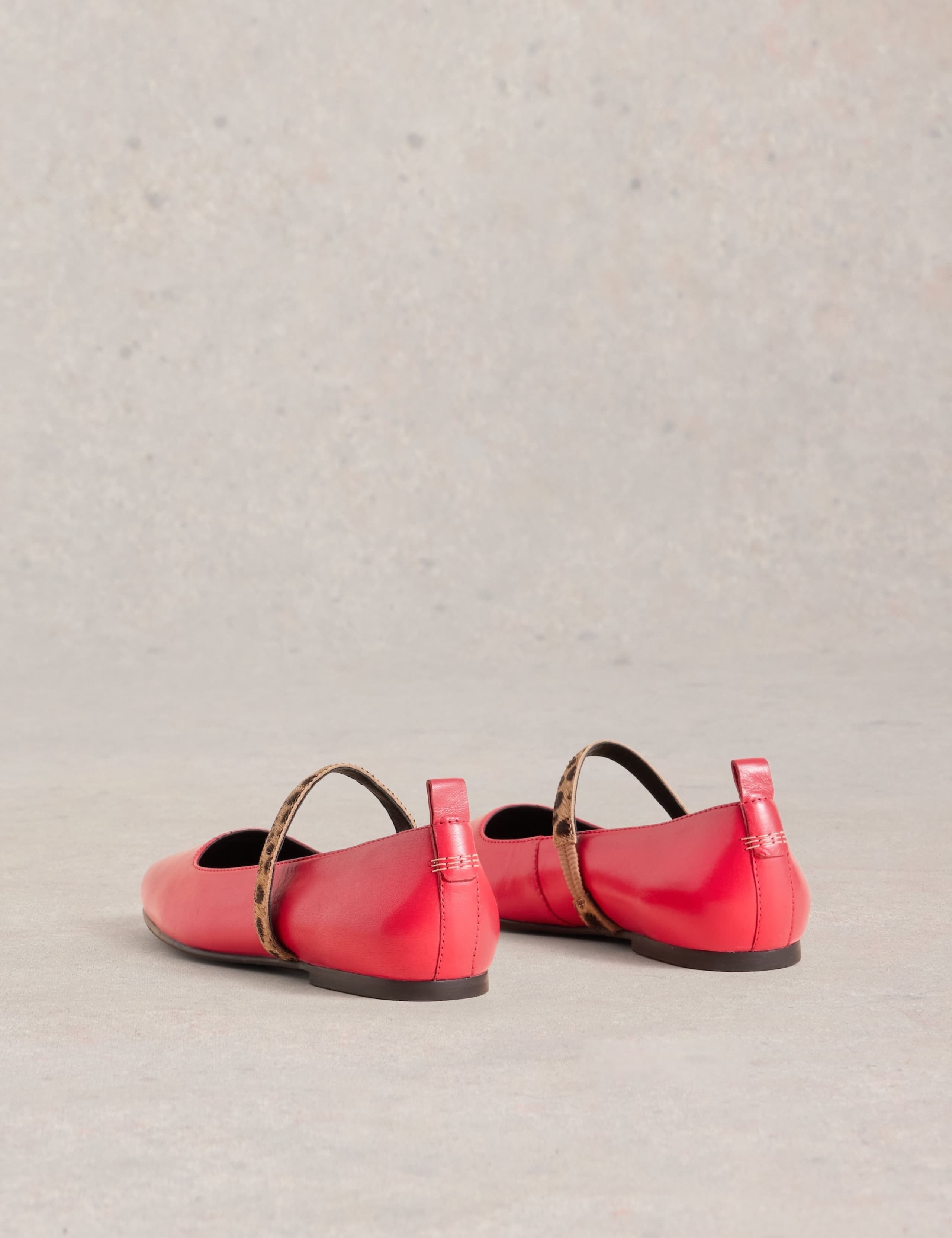 Leather Flat Ballet Pumps 3 of 4