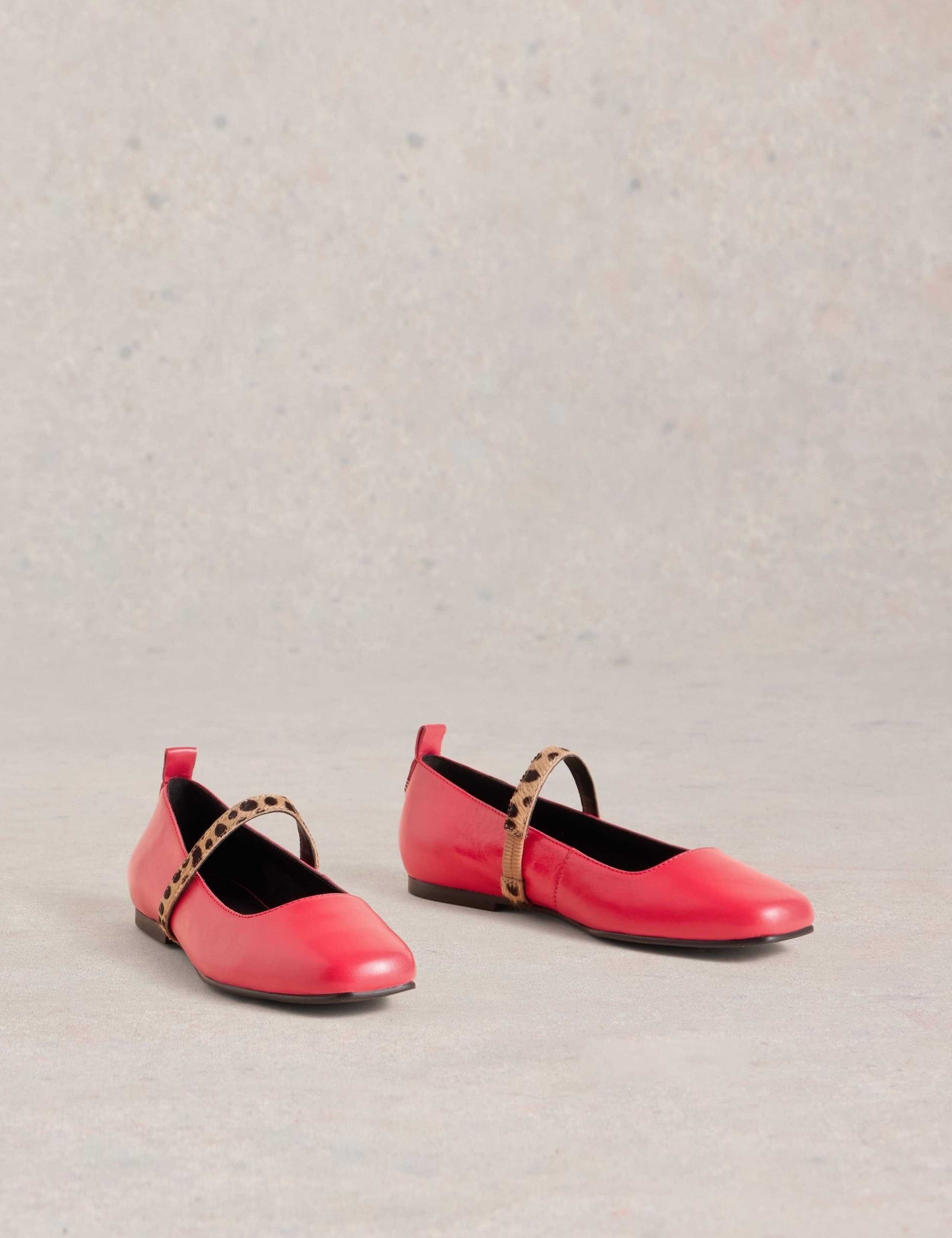 Leather Flat Ballet Pumps 2 of 4