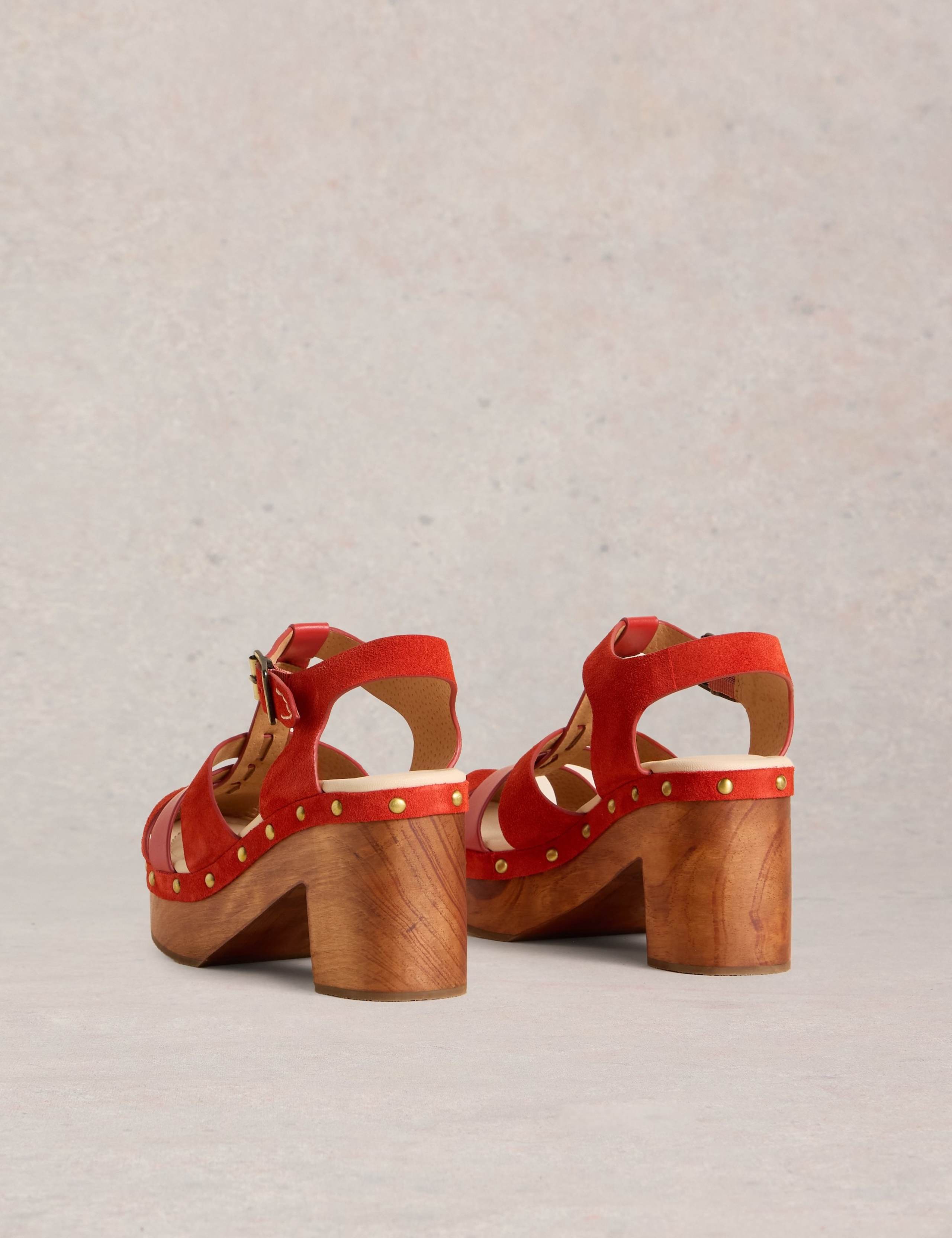 Leather Strappy Platform Sandals 3 of 4