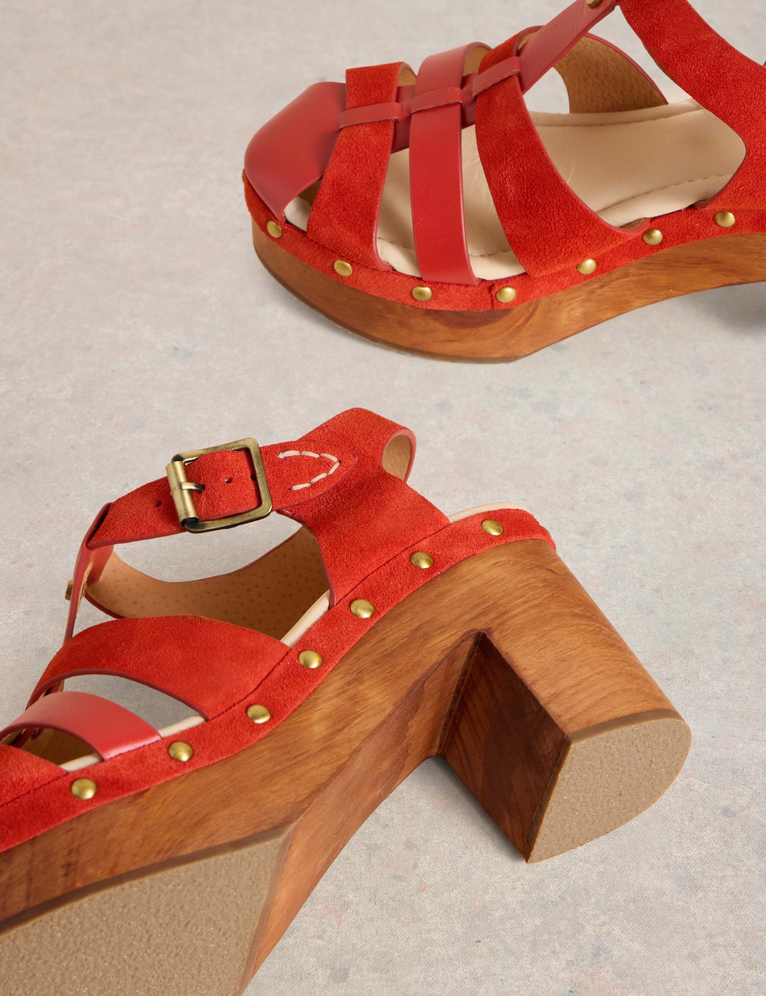 Leather Strappy Platform Sandals 4 of 4