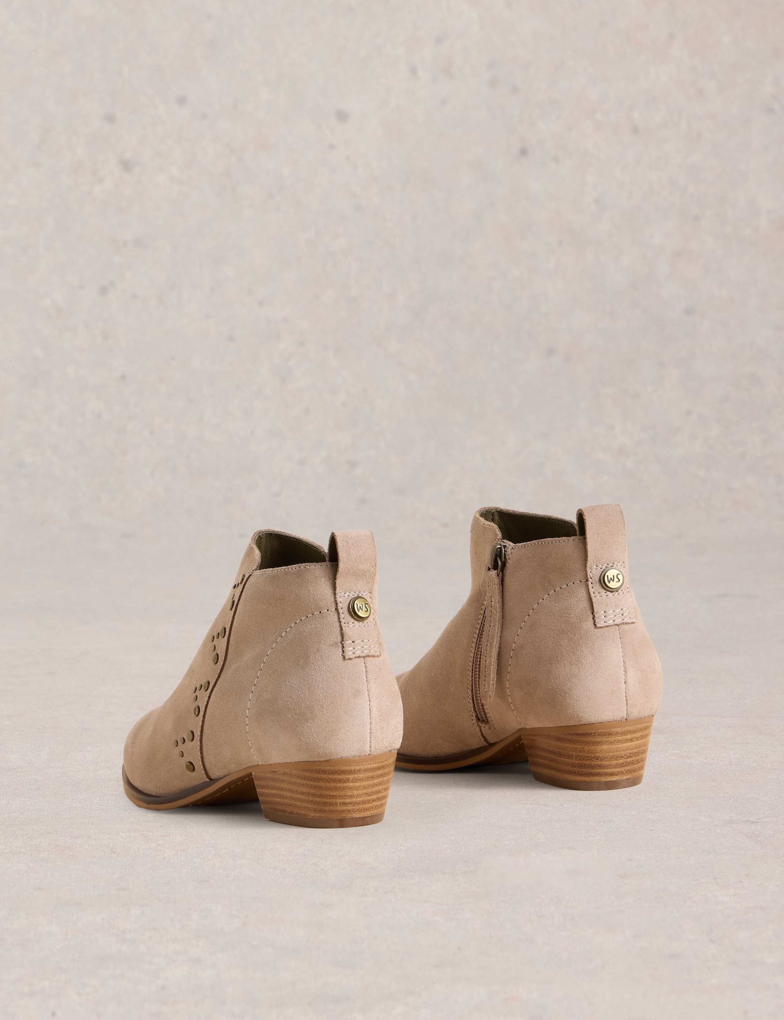 Studded Block Heel Ankle Boots 3 of 4