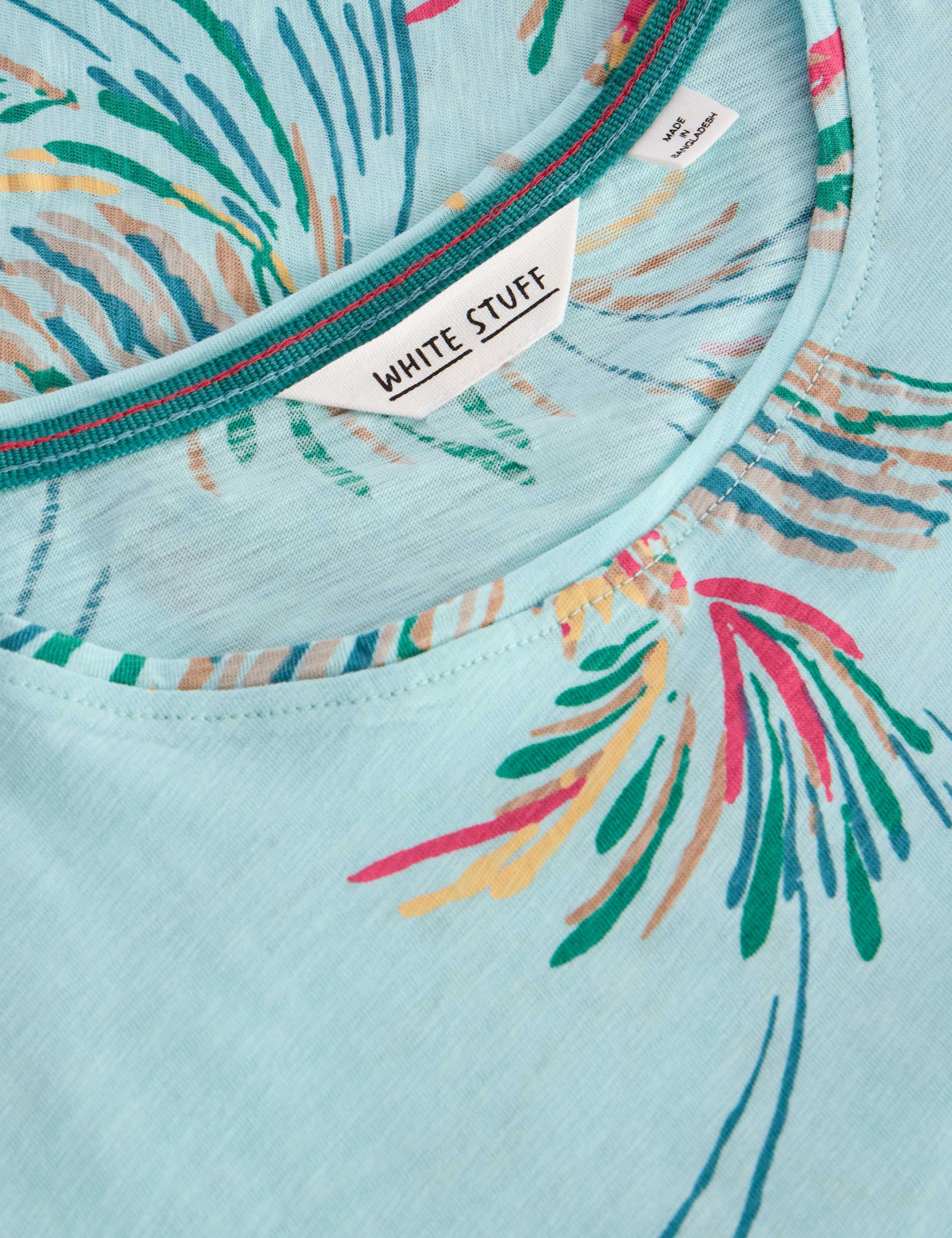 Pure Cotton Tropical Bird Print T-Shirt 7 of 7