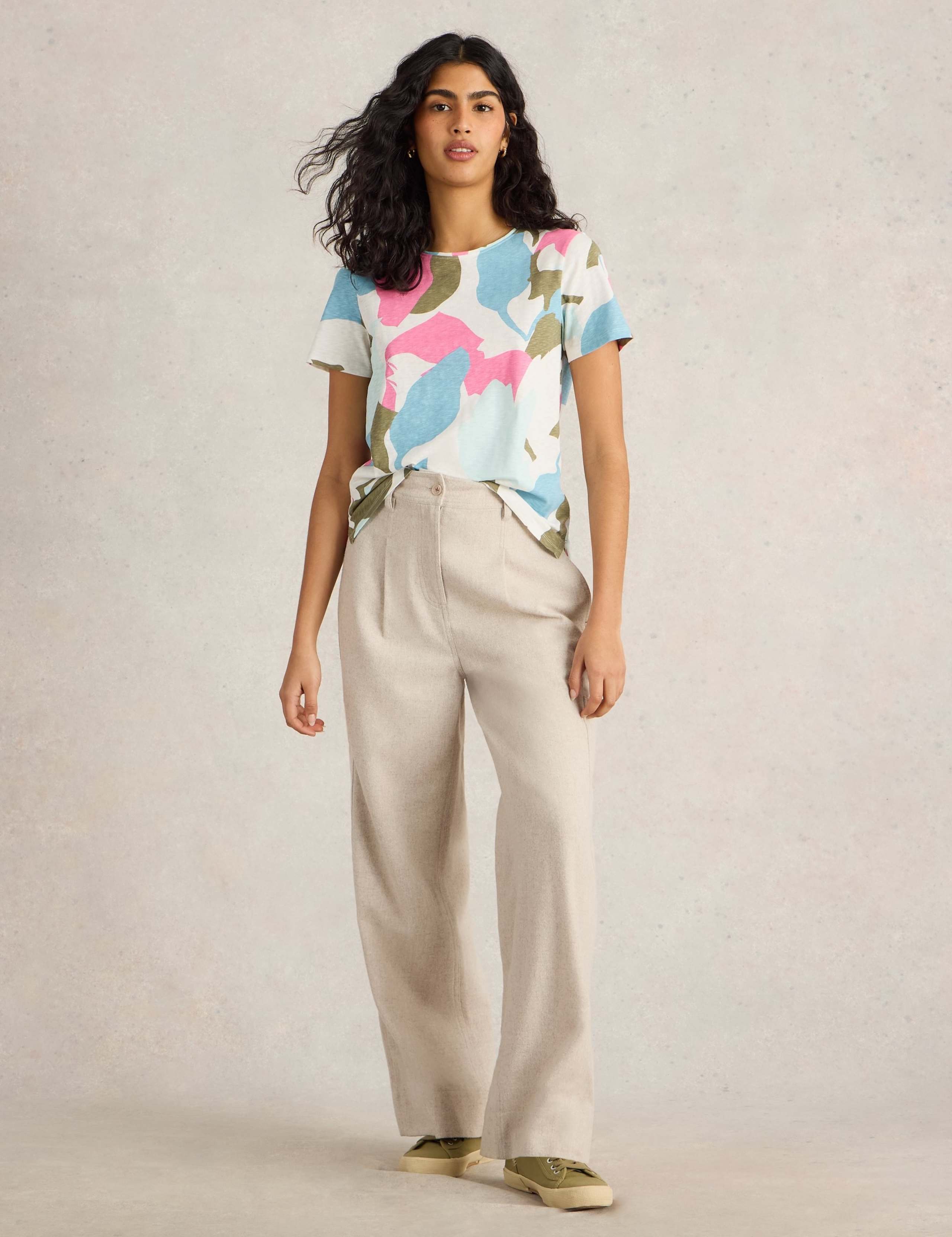 Pure Cotton Colour Block T-Shirt 3 of 6