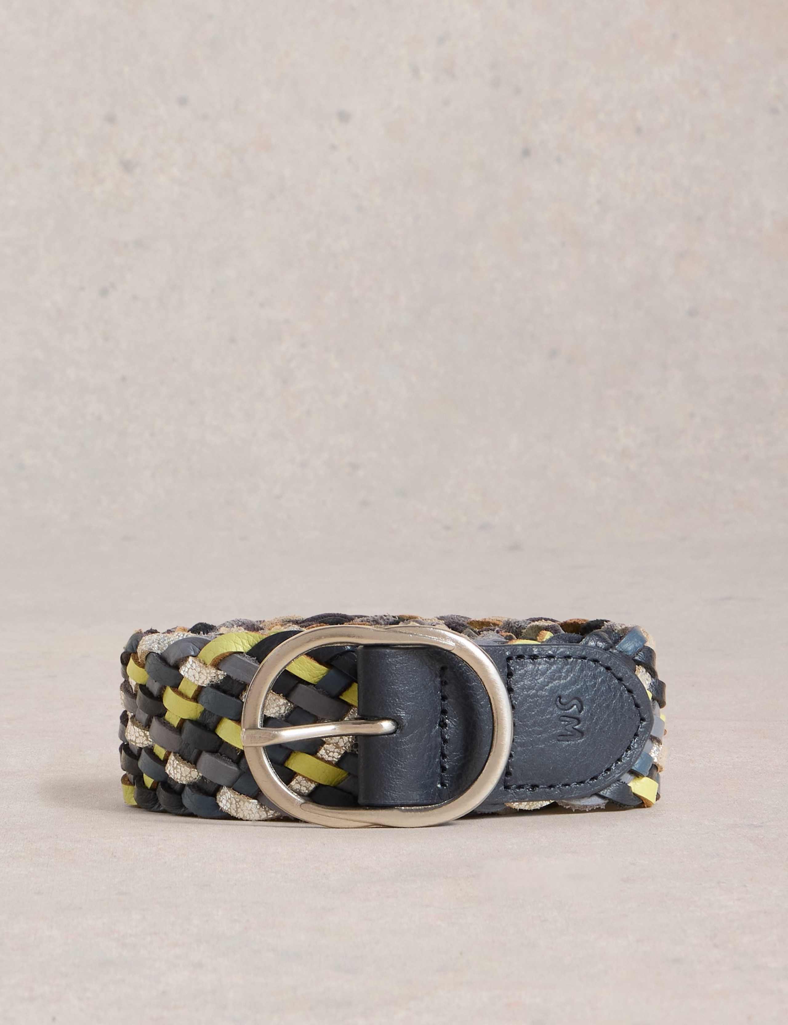 Leather Weave Jeans Belt 2 of 3