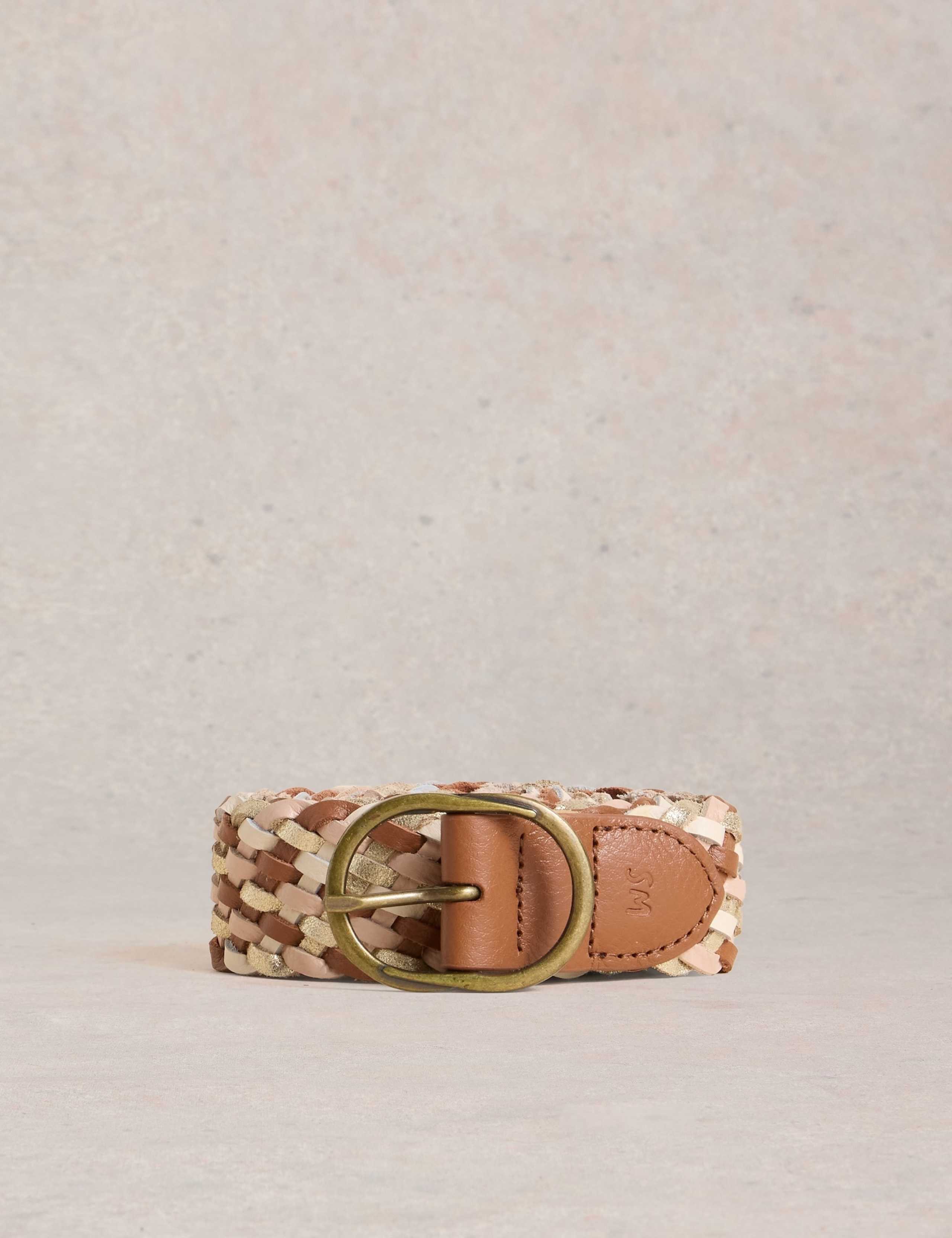 Leather Weave Jeans Belt 2 of 3