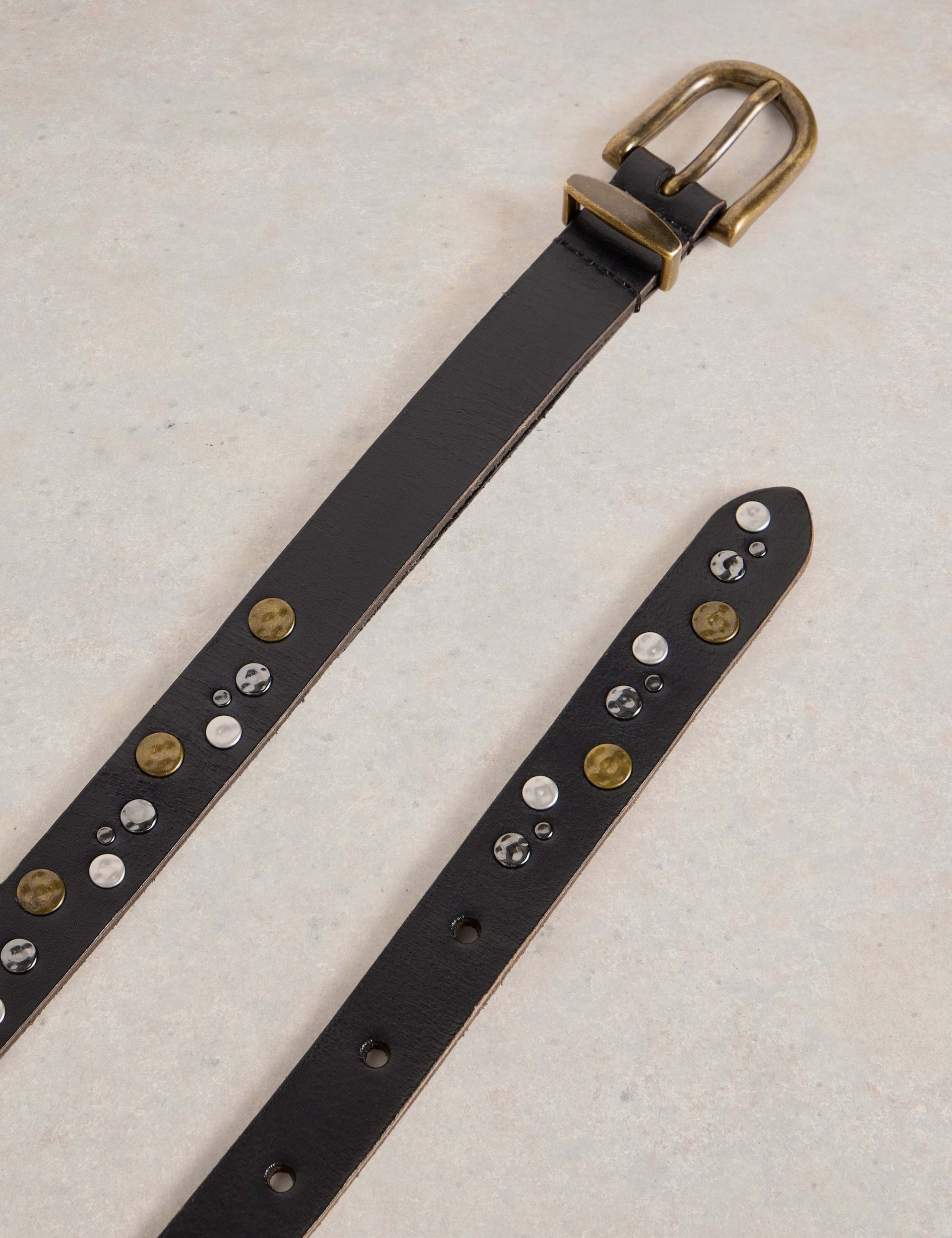 Leather Studded Jeans Belt 3 of 3