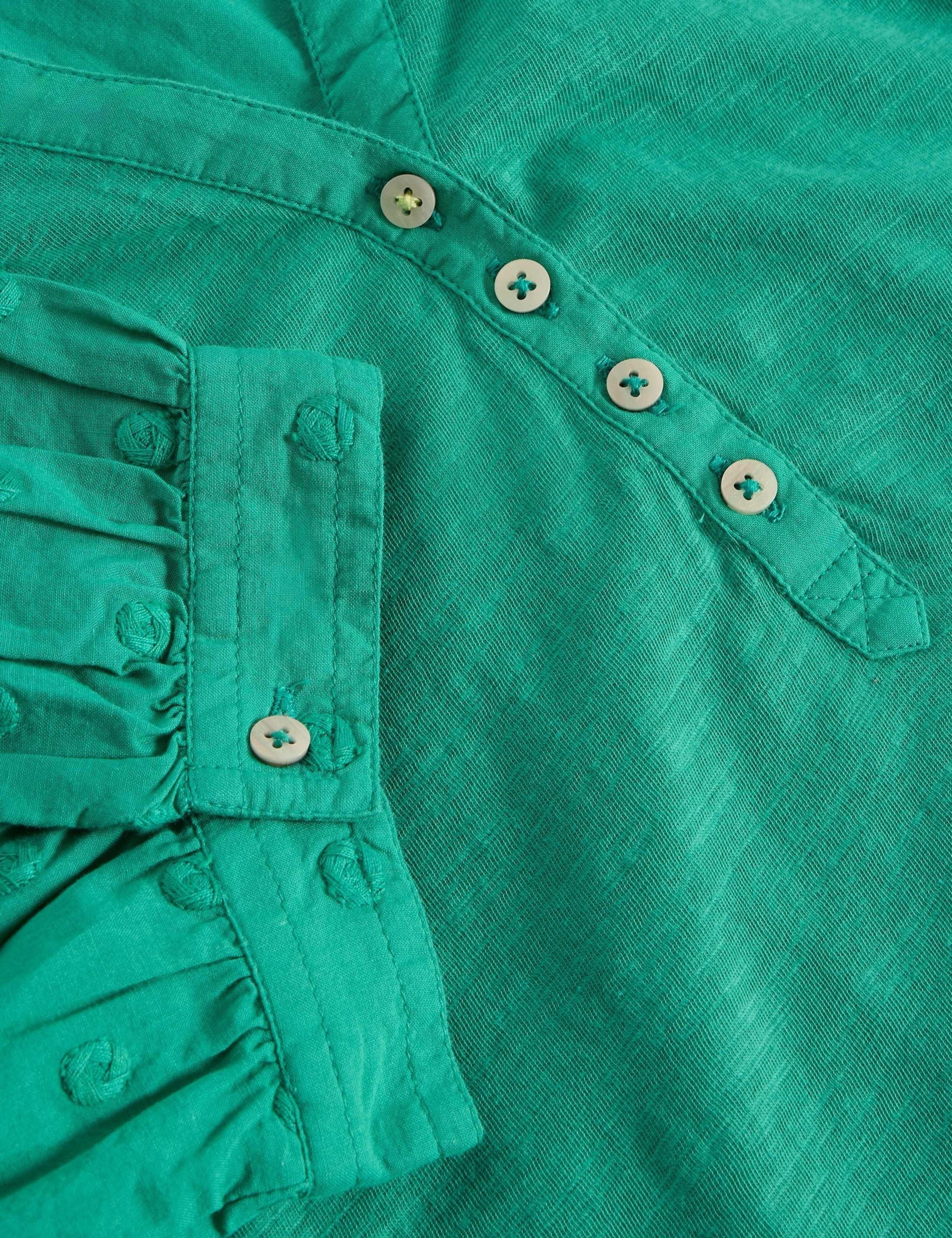 Pure Cotton Broderie V-Neck Top 7 of 7