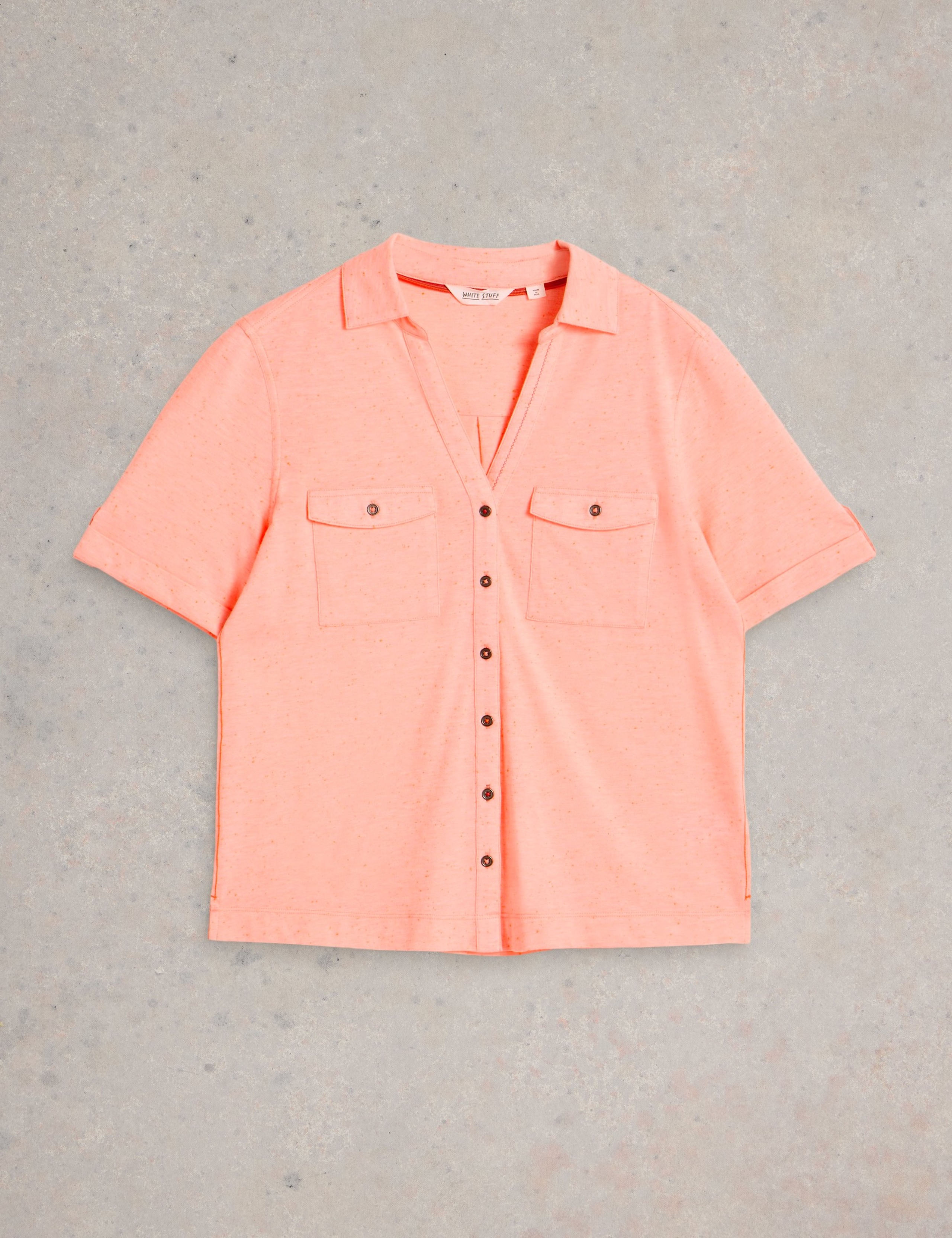 Cotton Blend Collared Shirt 2 of 6