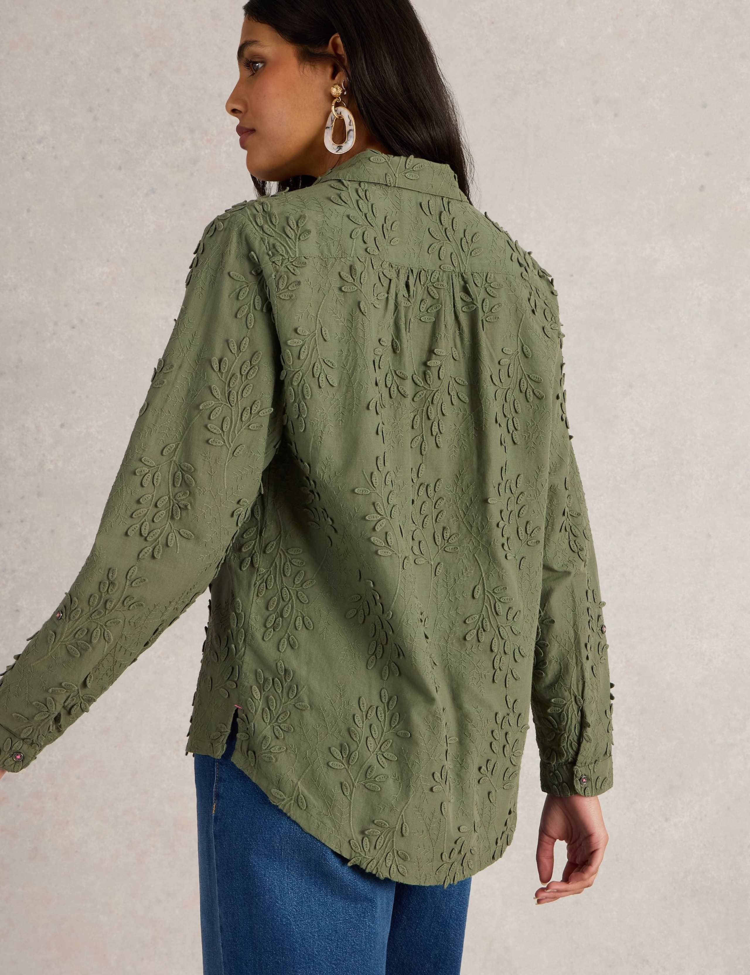 Pure Cotton Embroidered Shirt 4 of 6