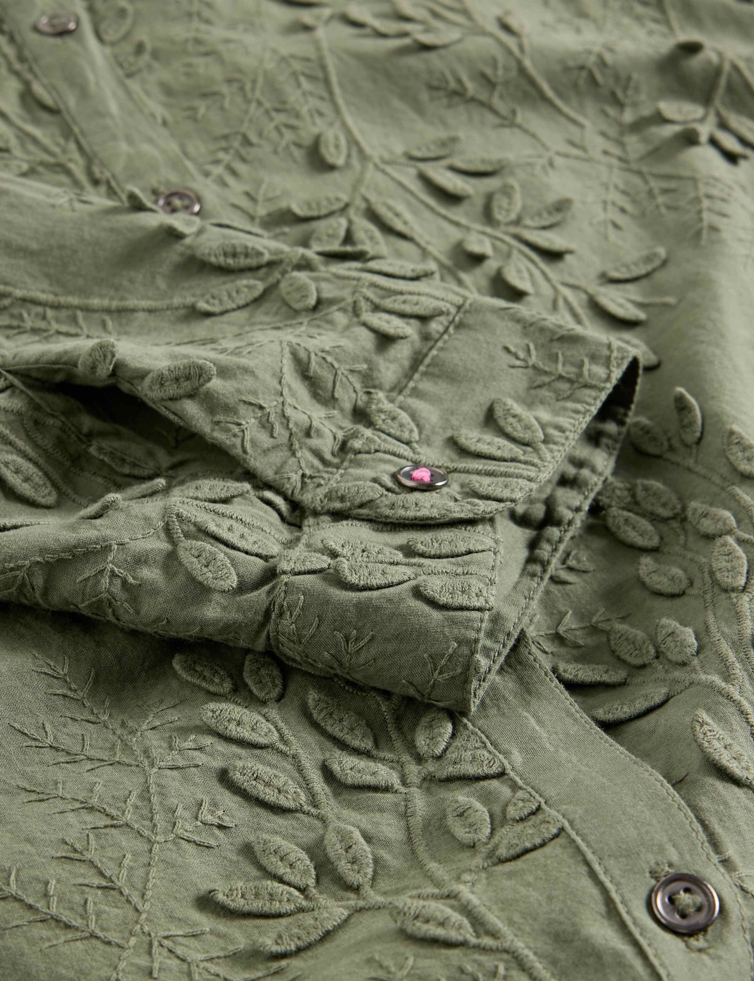 Pure Cotton Embroidered Shirt 6 of 6