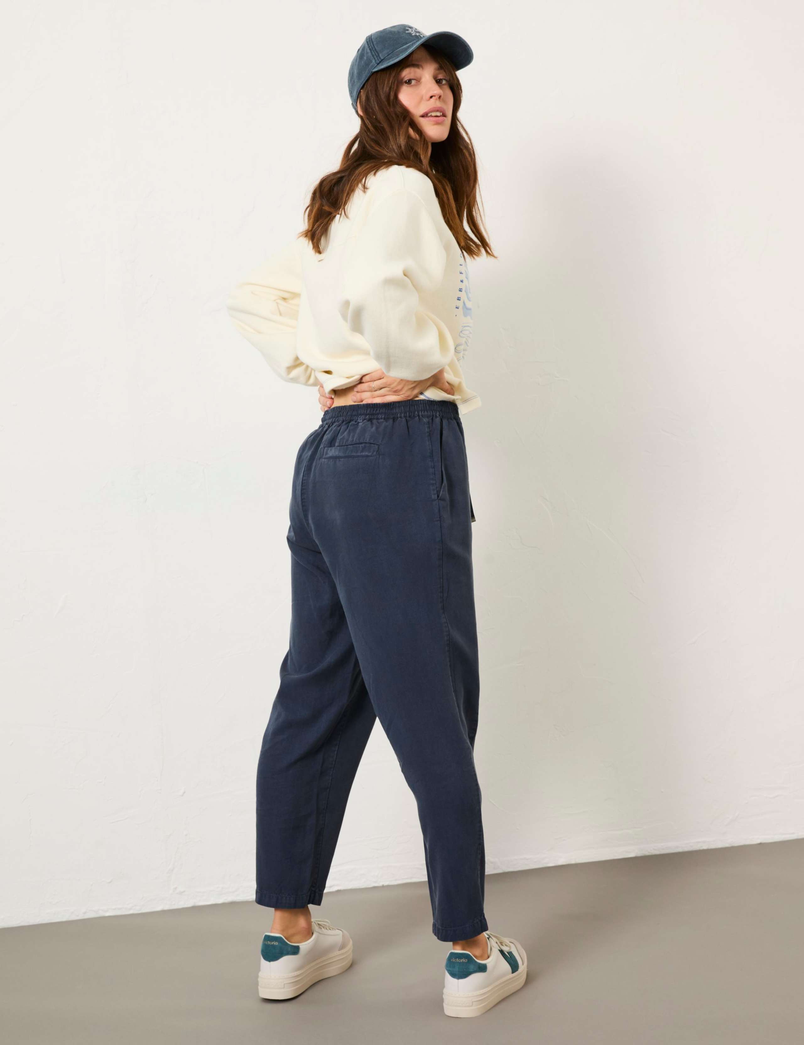 Pure Lyocell Elasticated Waist Trousers 3 of 5