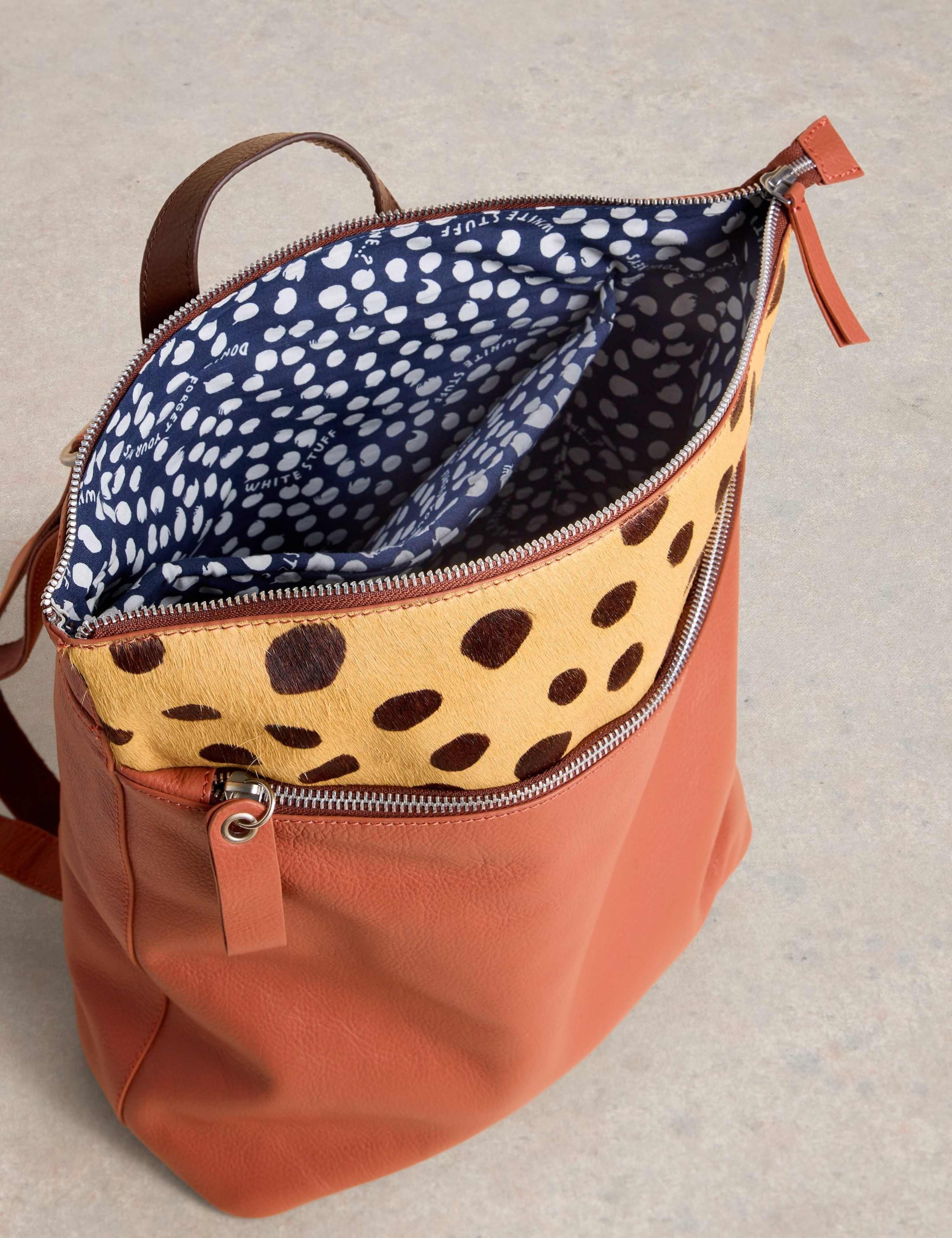 Leather Animal Print Backpack 4 of 4