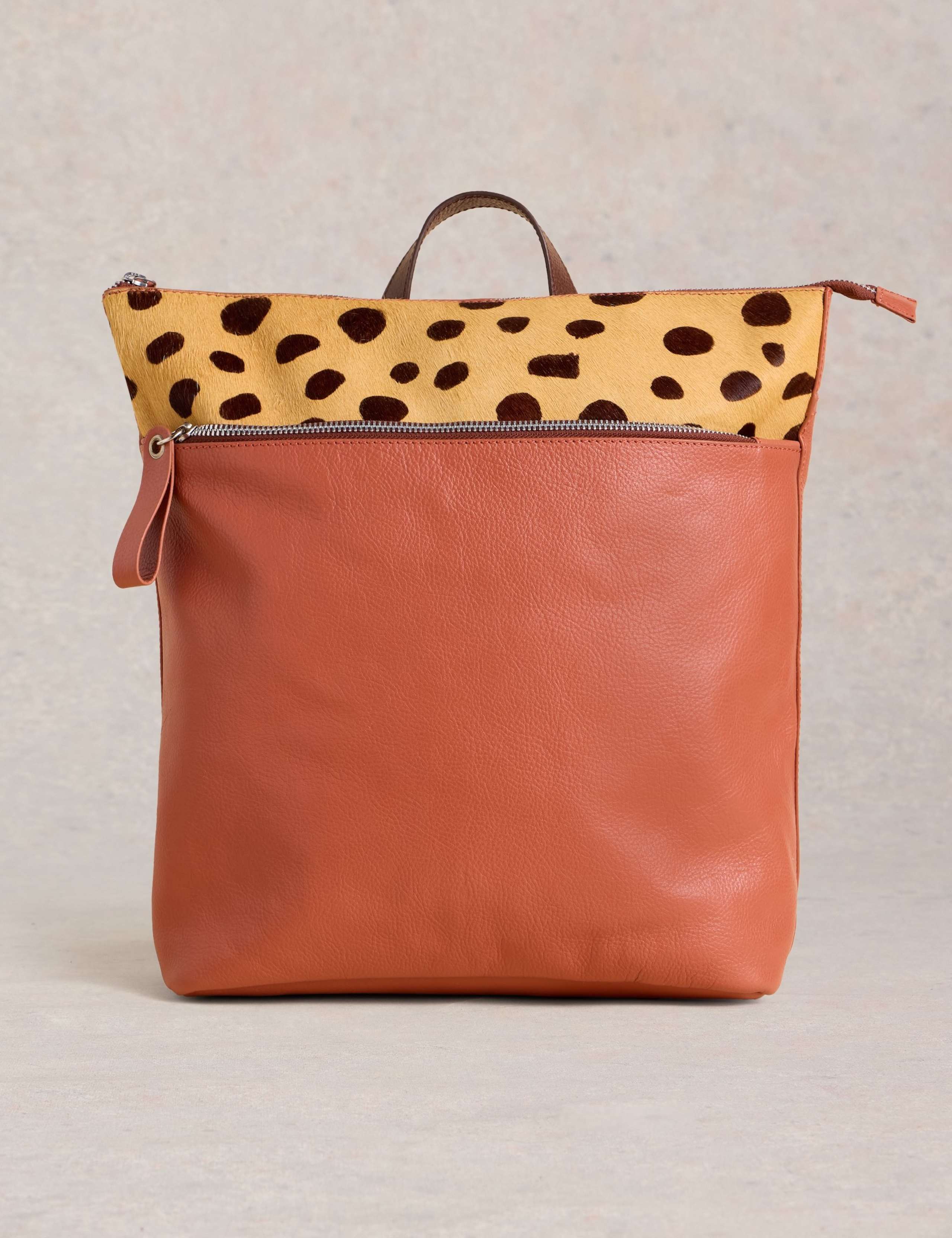 Leather Animal Print Backpack 2 of 4